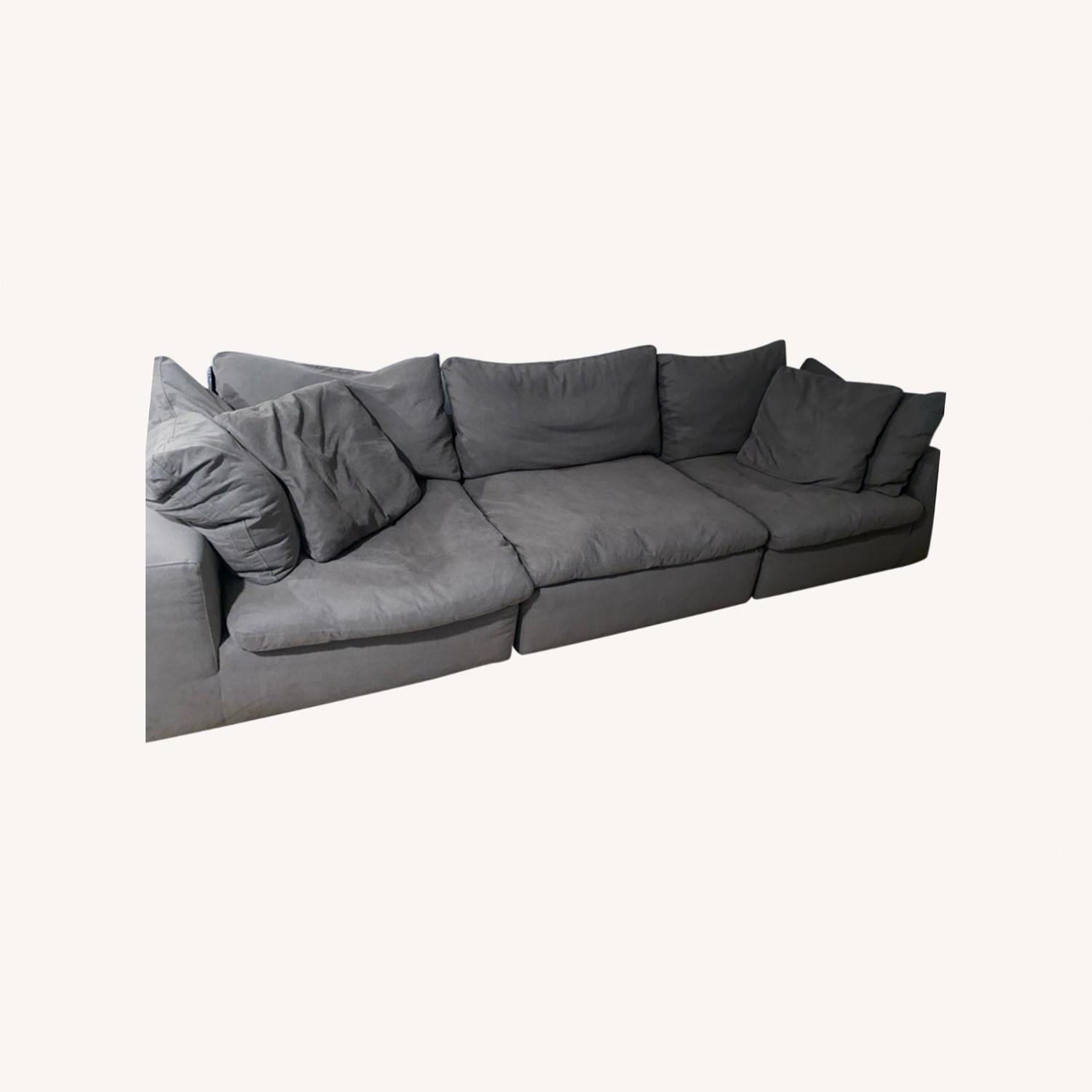 Bob's Discount Dream Cloud Modular Sofa Gray 3 Piece AptDeco