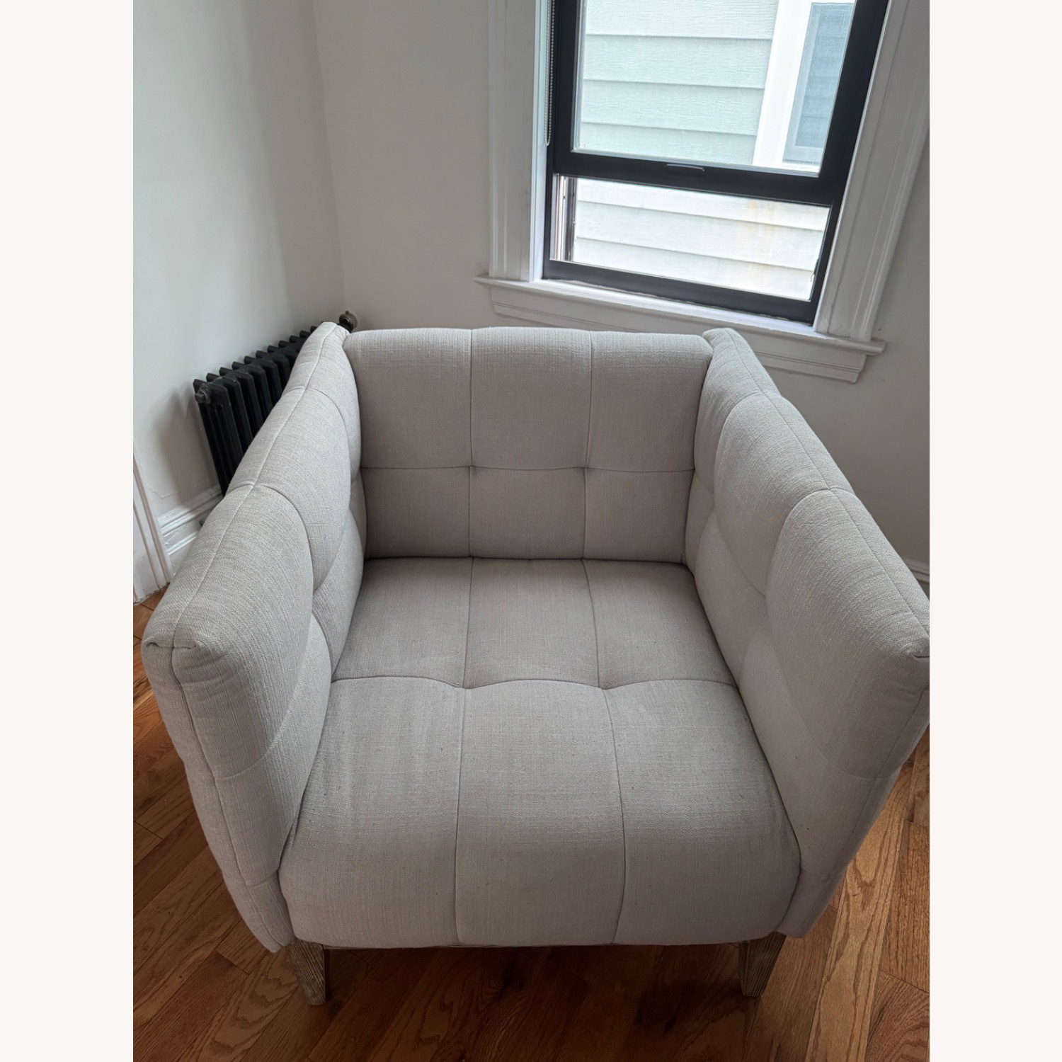 Natural Minimalist Accent Chair - image-1