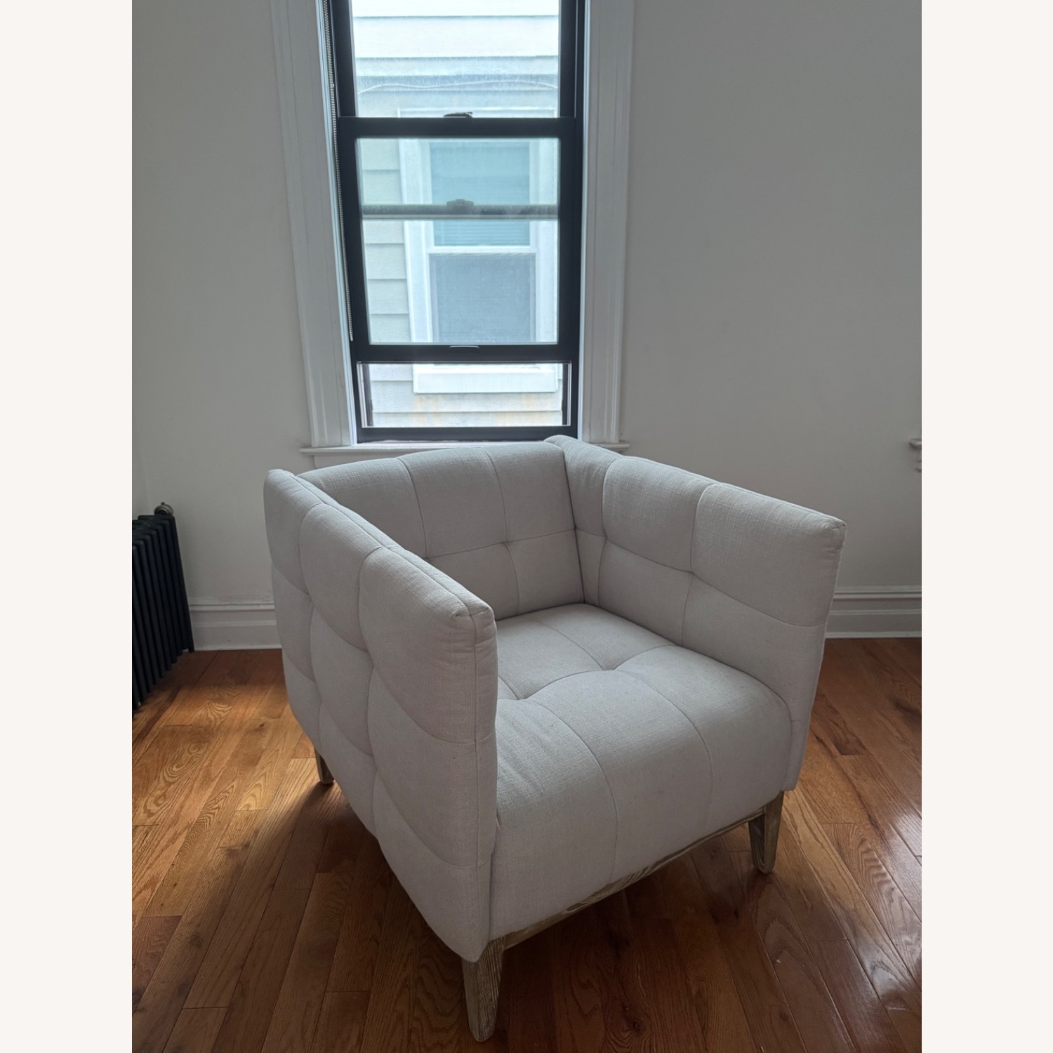 Natural Minimalist Accent Chair - image-0