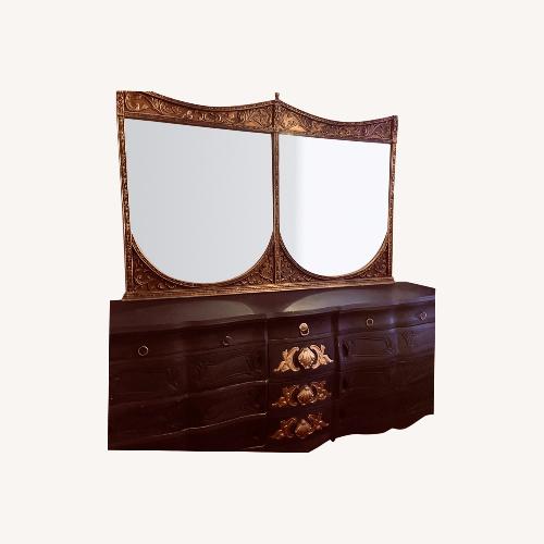 Used Venetian Grotto Dresser Ornate Goldleaf Mirror for sale on AptDeco