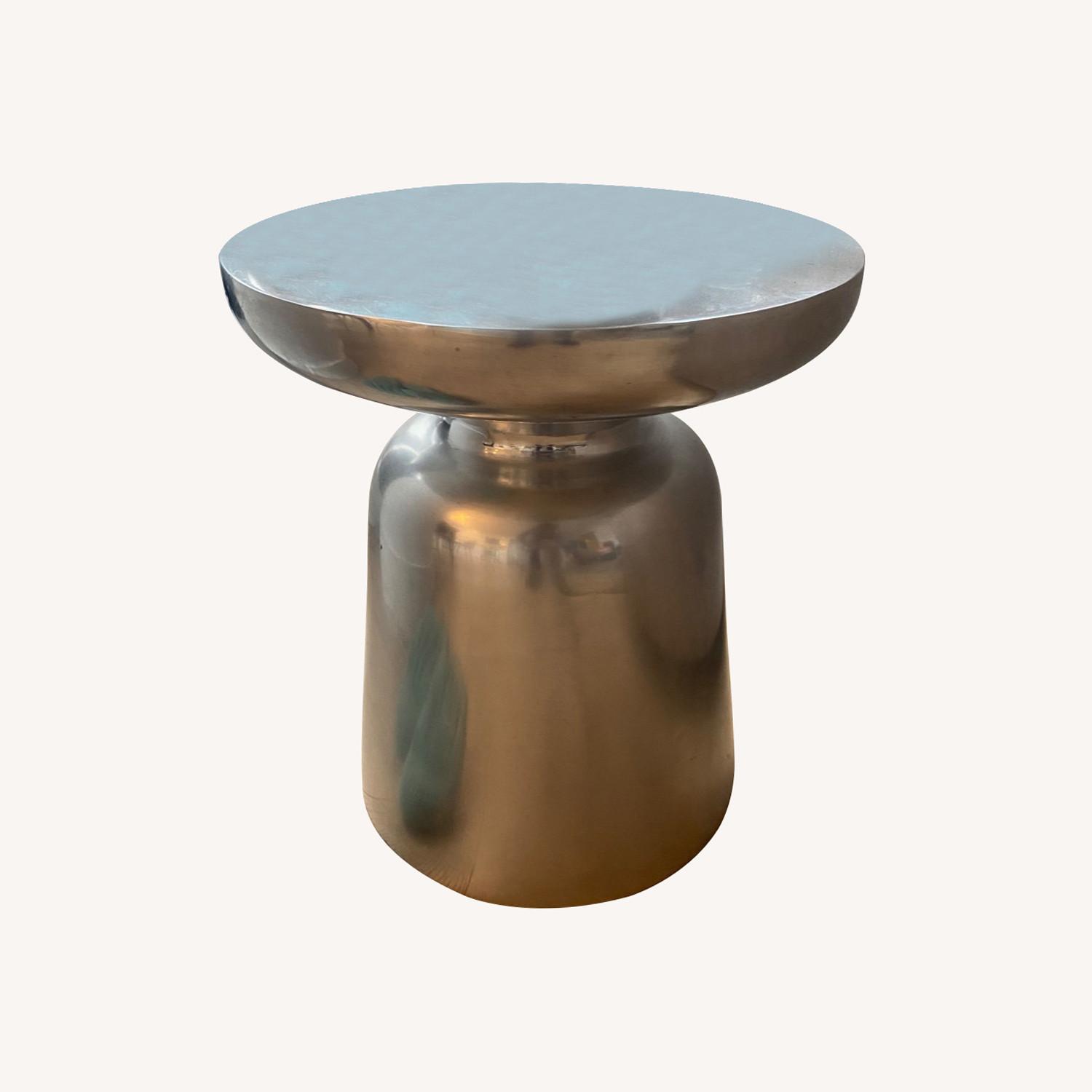 West Elm Chrome Martini Side Tables - image-0