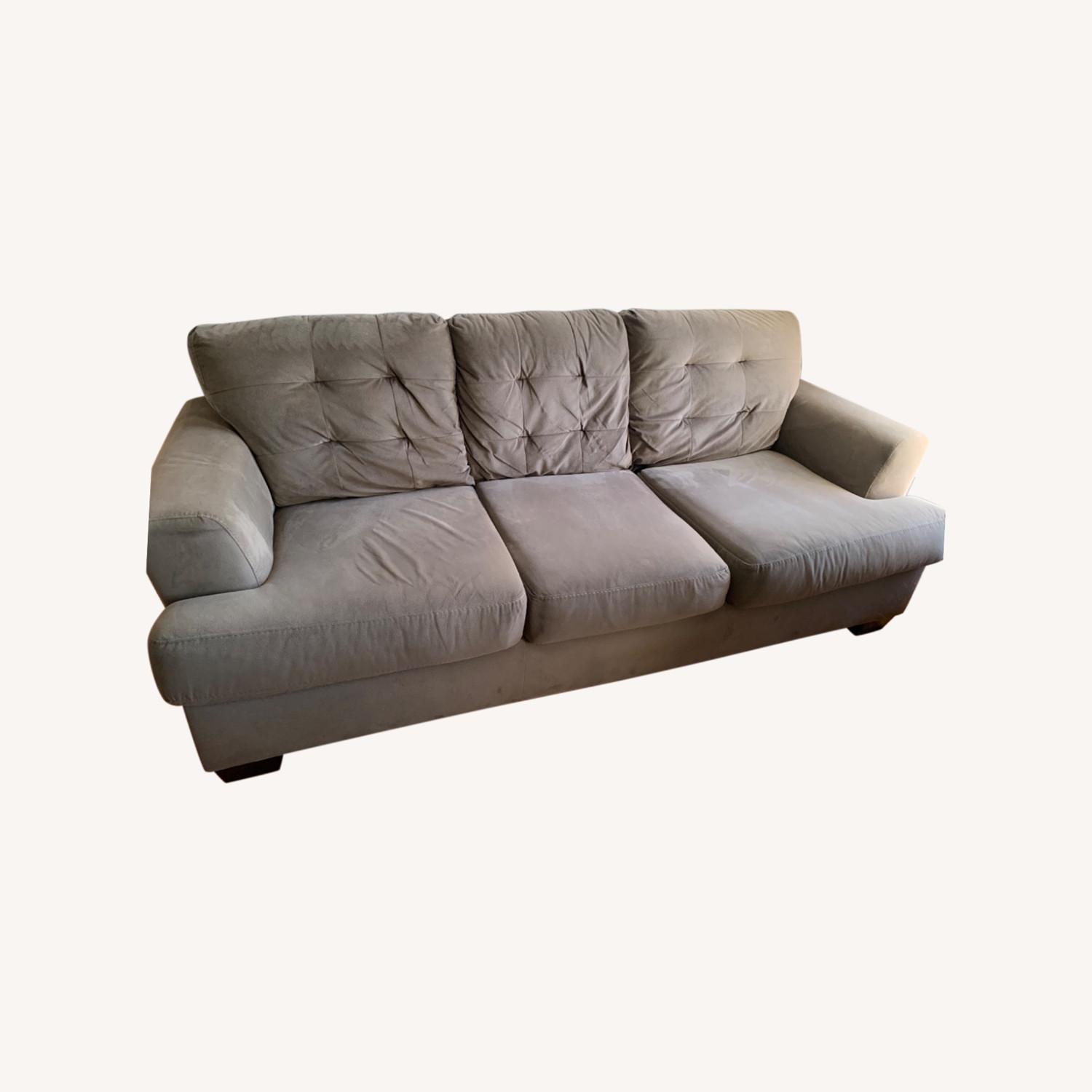 Comfy Grey Couch - image-0