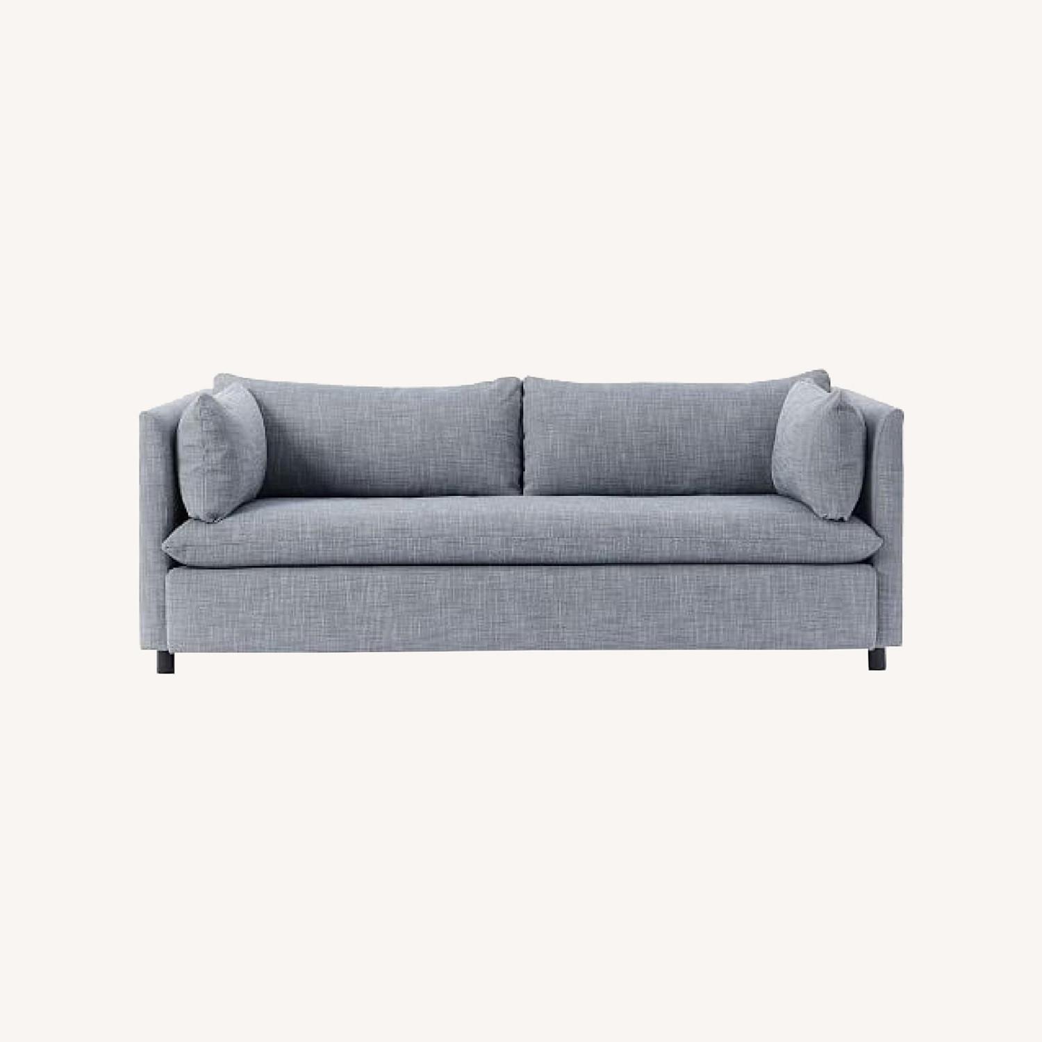 West Elm Shelter 85" Sleeper Sofa, Yarn Dyed Linen AptDeco
