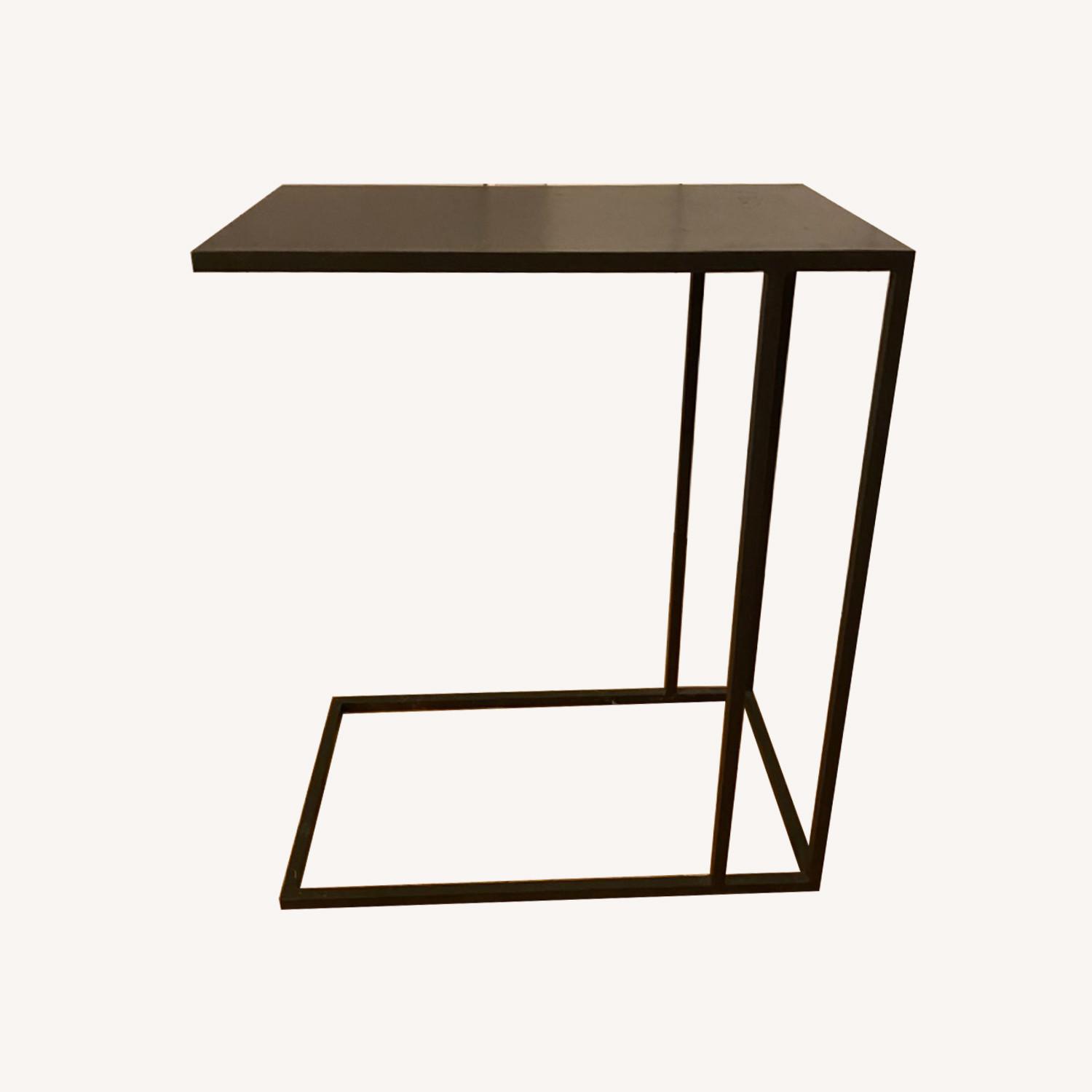 CB2 Metal Side Table AptDeco