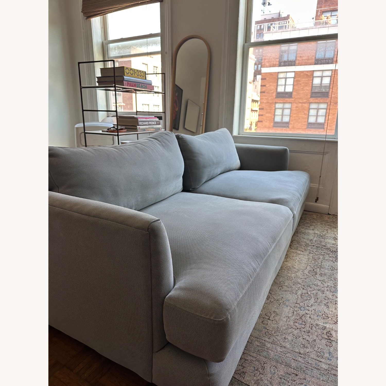 West Elm Haven 84" Sofa Storm Grey - image-2