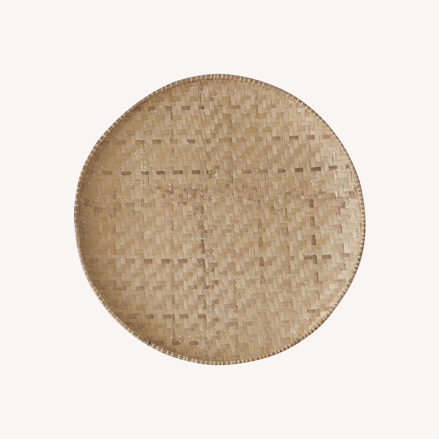 Pottery Barn Round 42" Bamboo Wall Art AptDeco