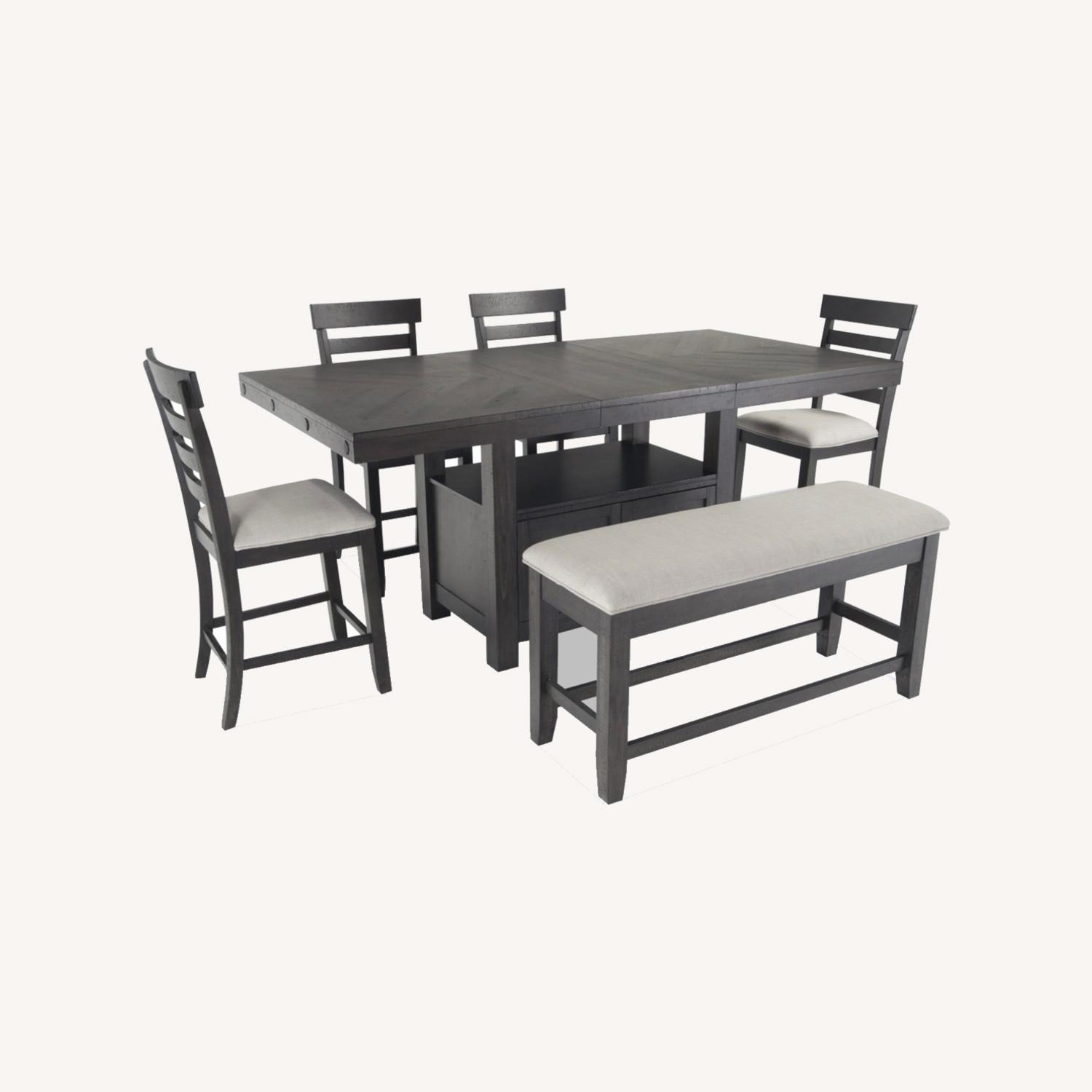 Bob's Discount Furniture Black Dining Set AptDeco