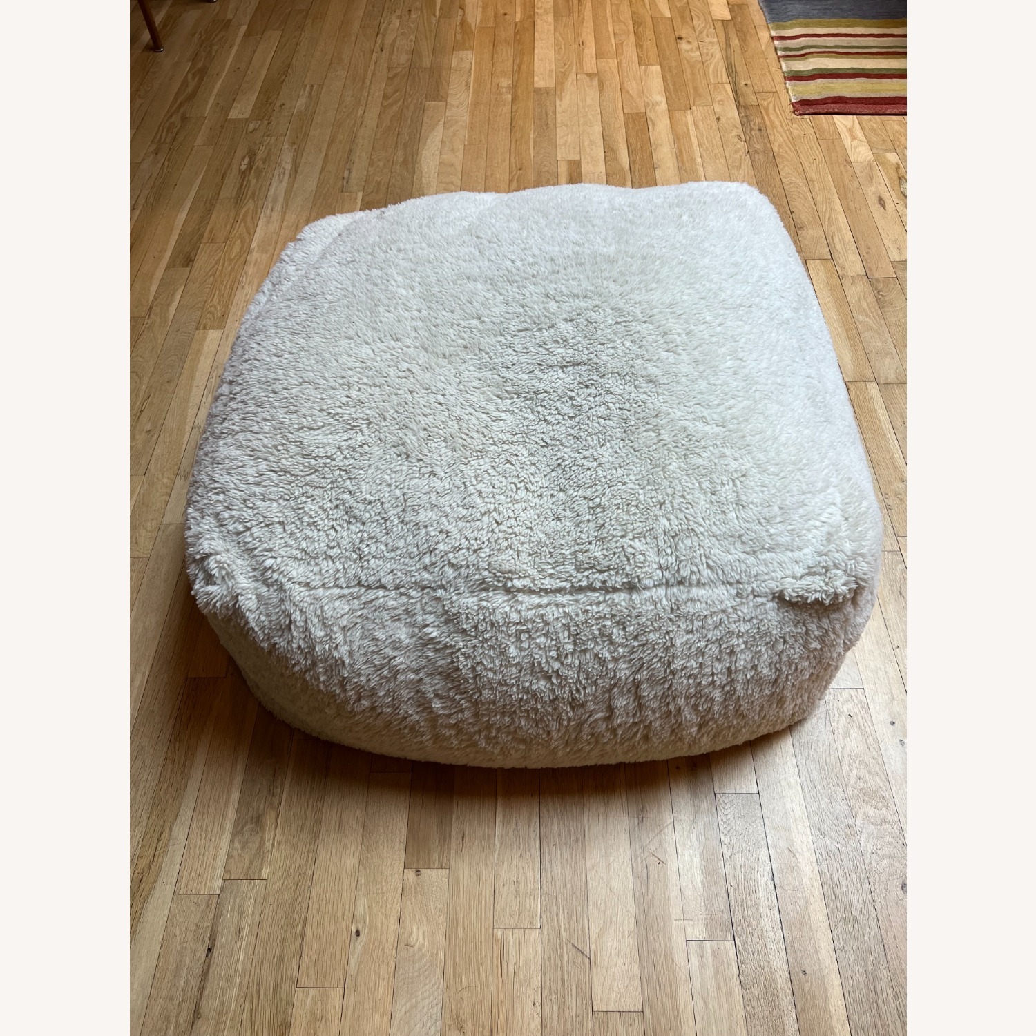 Restoration Hardware Teen Sherpa Ottoman - image-4