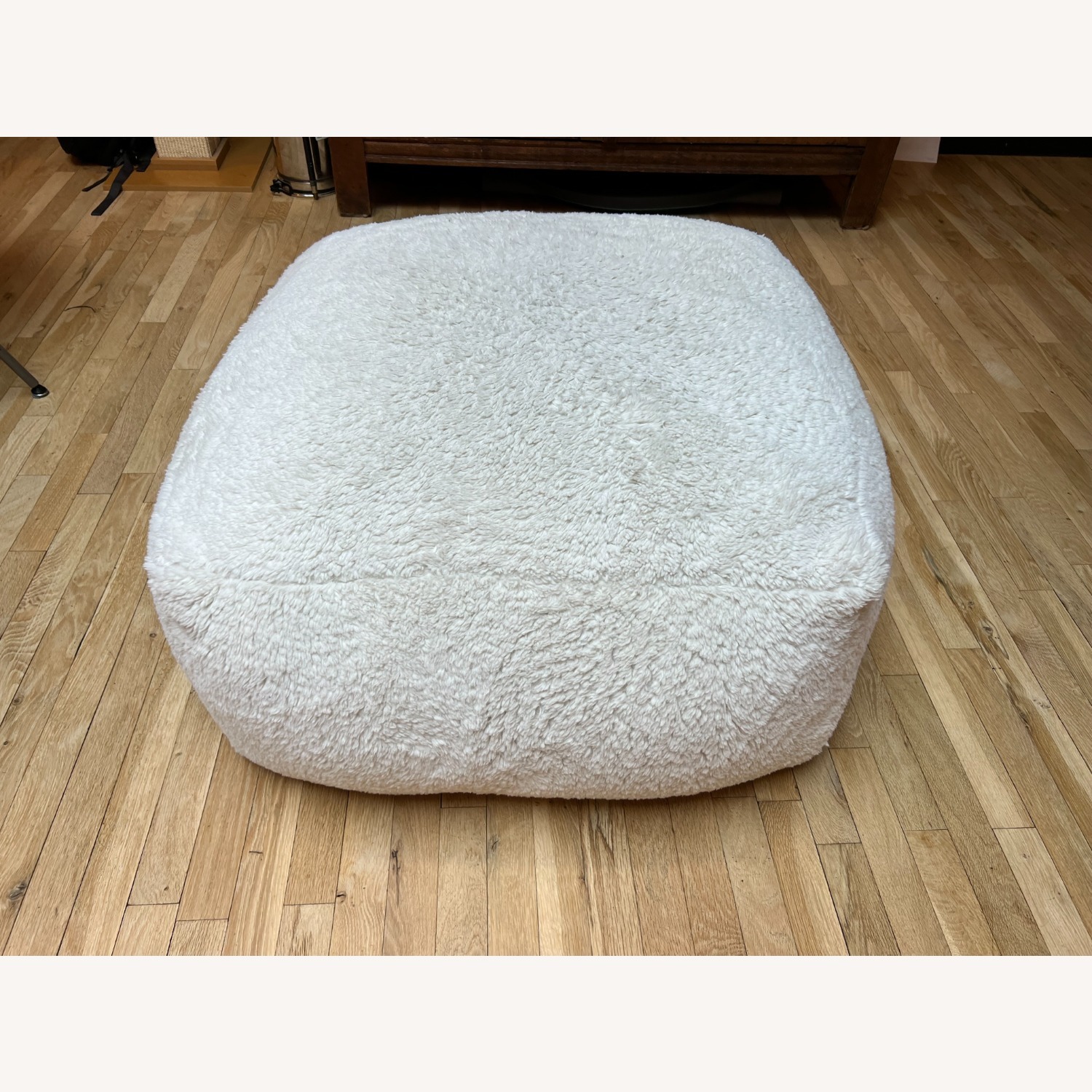 Restoration Hardware Teen Sherpa Ottoman - image-5