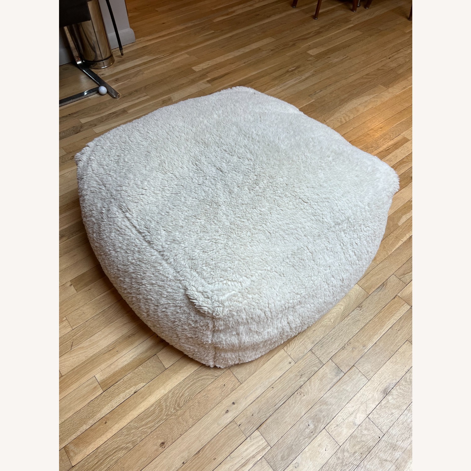 Restoration Hardware Teen Sherpa Ottoman - image-2