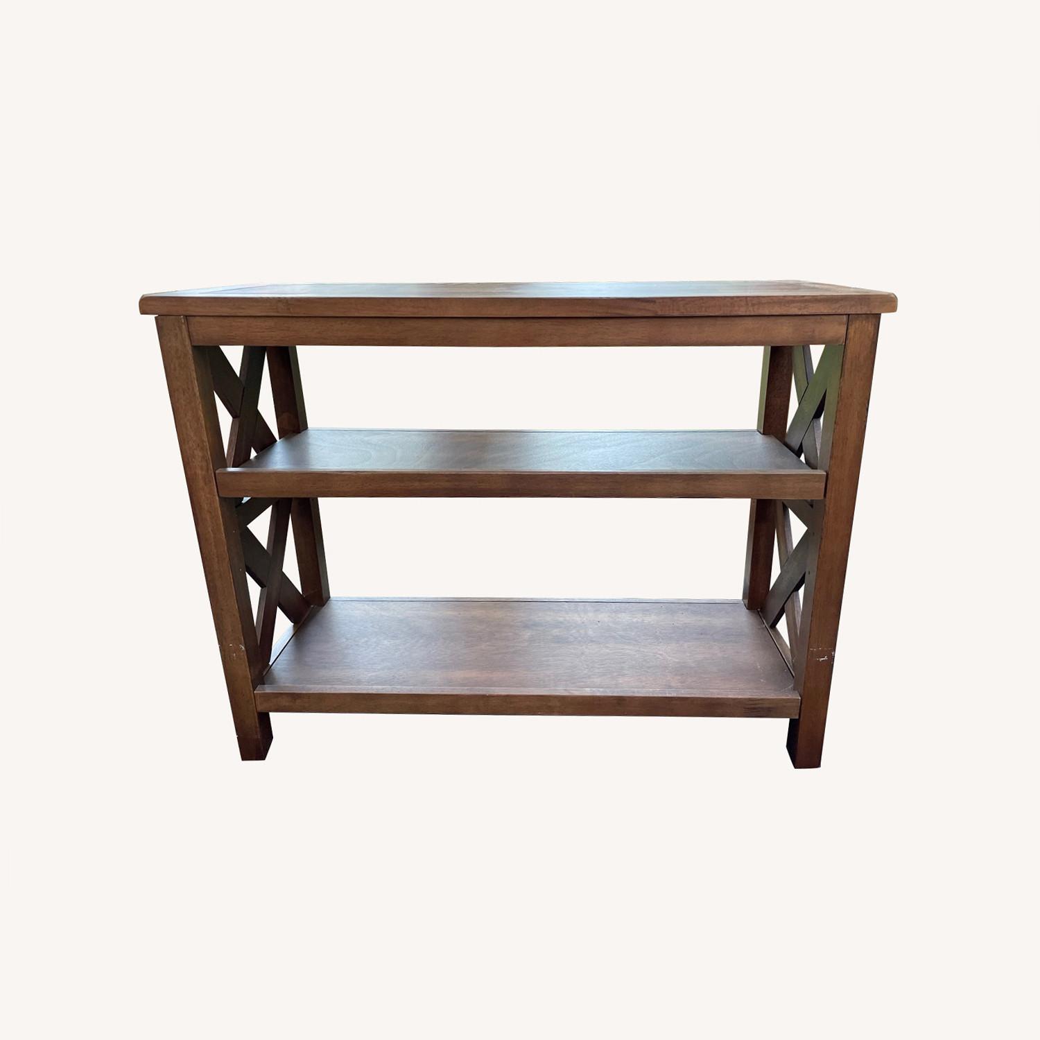 World Market Wood Bookcase - image-0