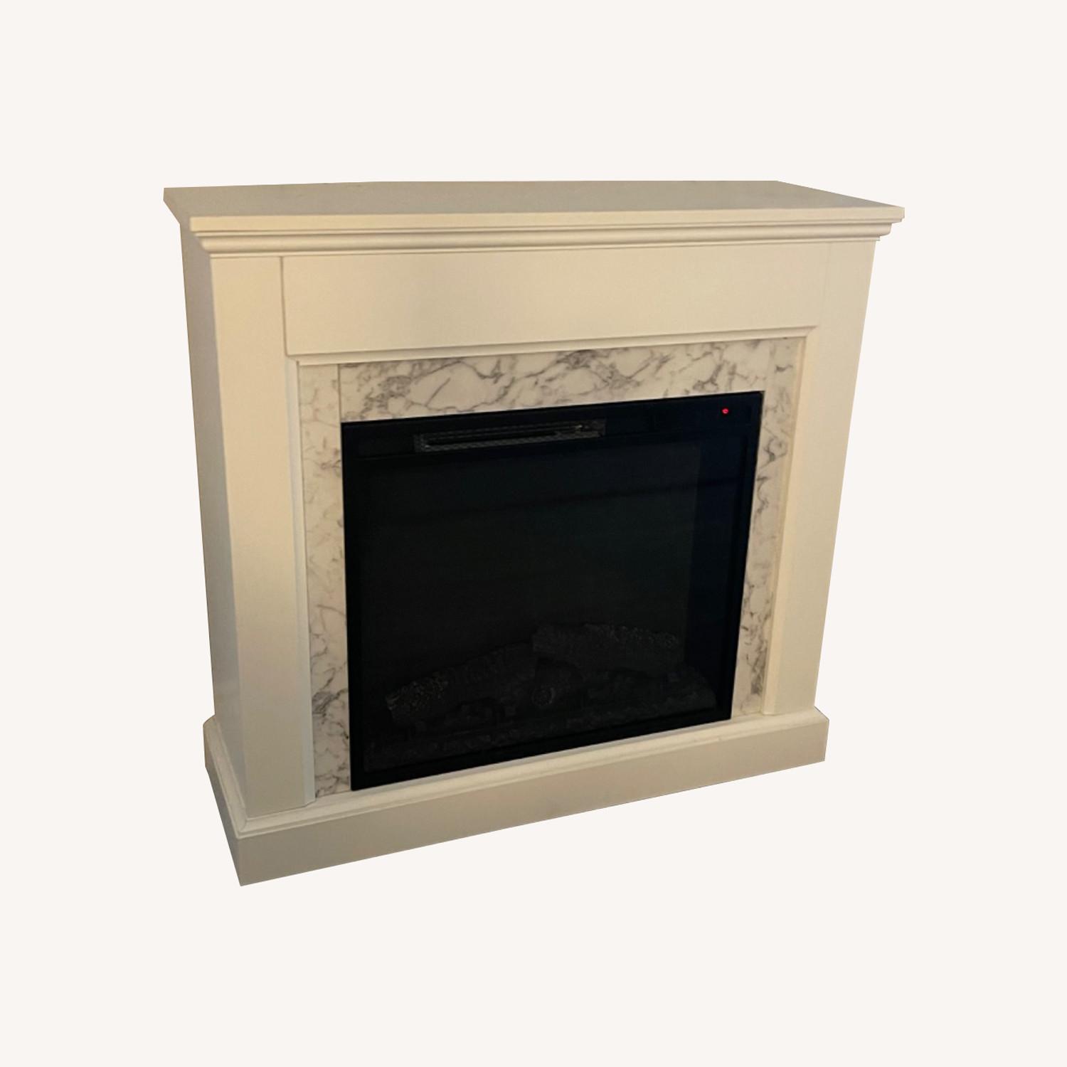 Northglenn 36 in. Faux Marble Fireplace AptDeco