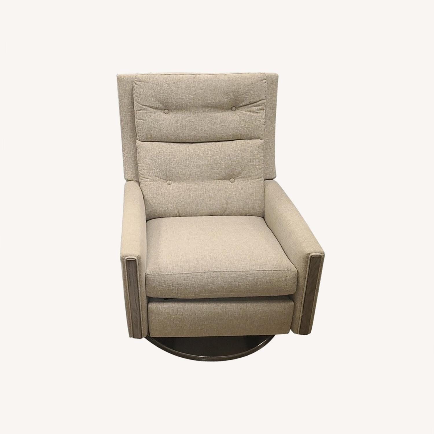 Fairfield Loft Upholstered Swivel Recliner Chairs AptDeco