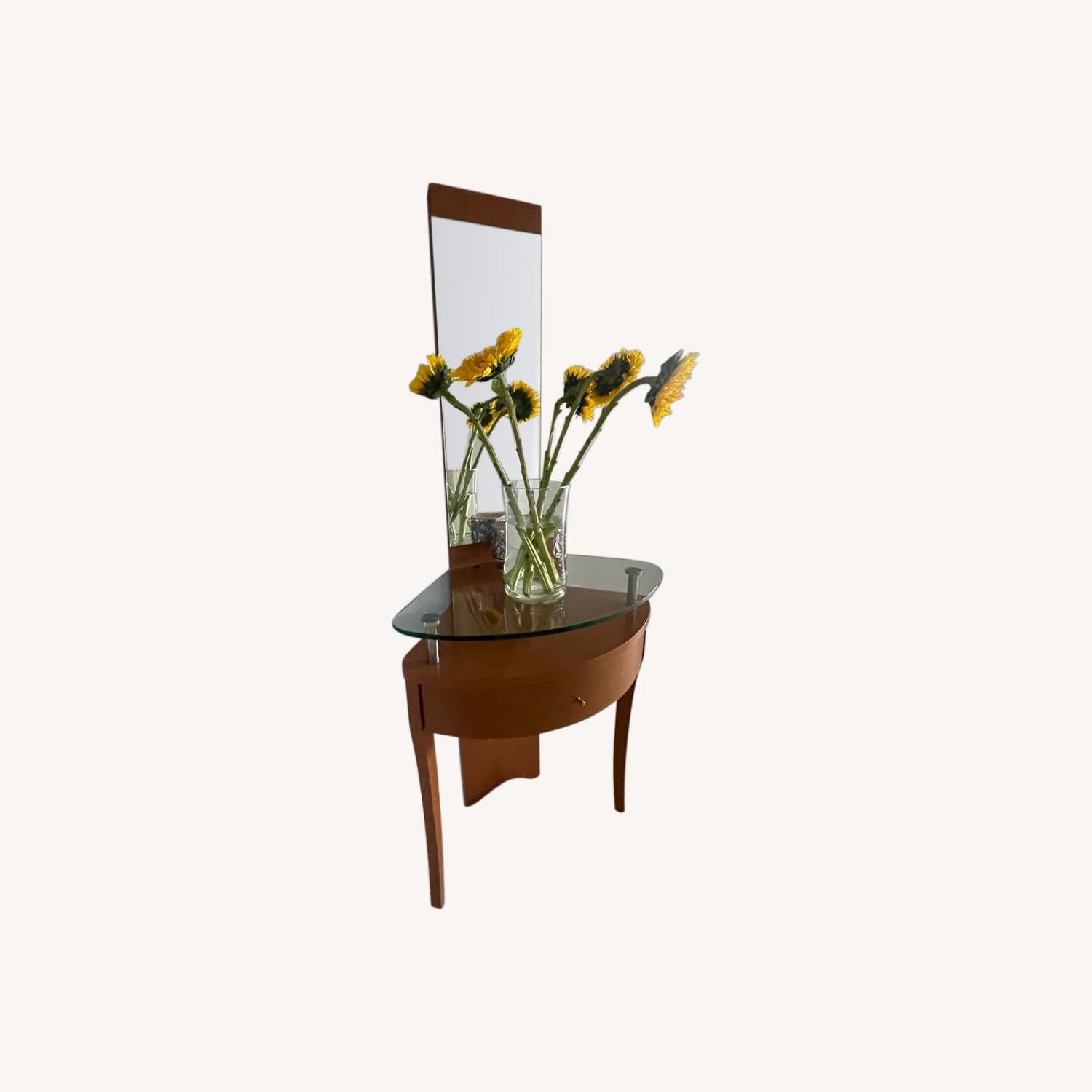 Entryway Table with Mirror - image-0