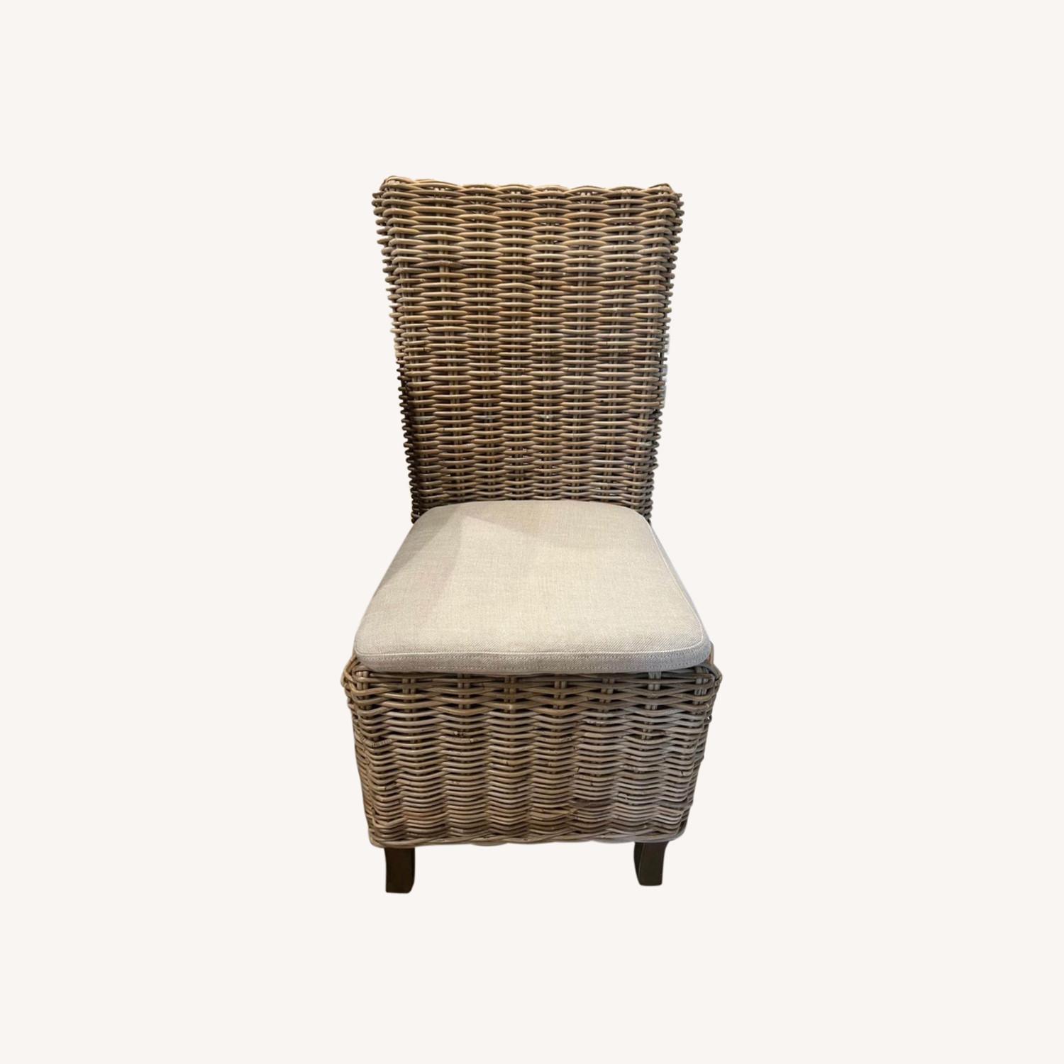 Restoration Hardware Rattan Dining Chair - image-0