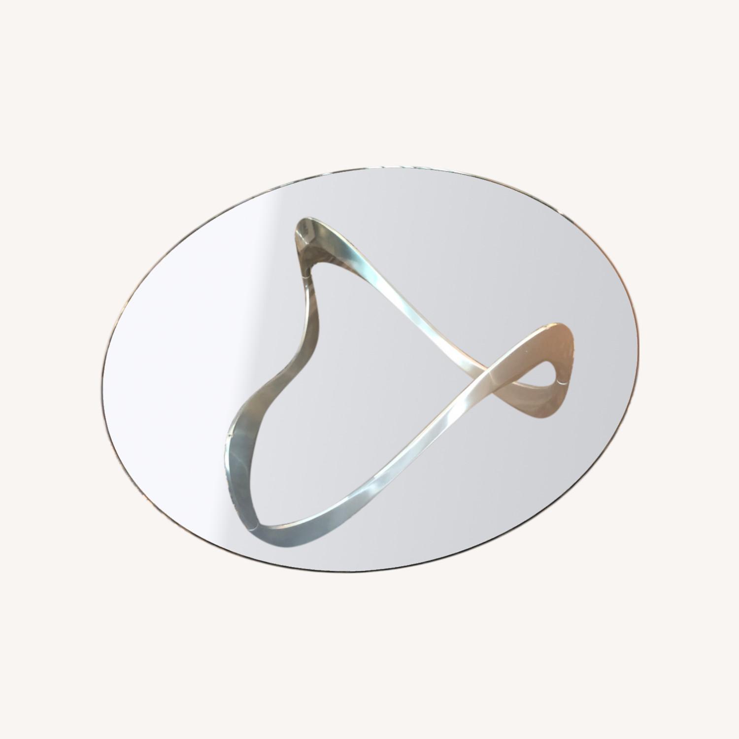 Postmodern Steel Noguchi Inspired Coffee Table - image-0