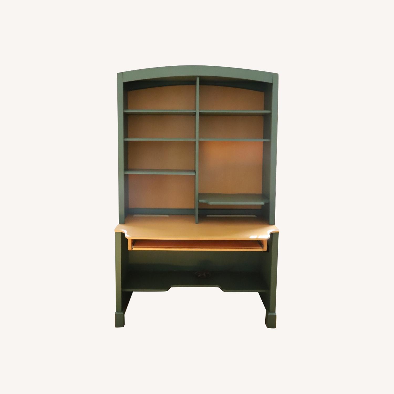 Ethan Allen Traditional Desk with Hutch - image-0