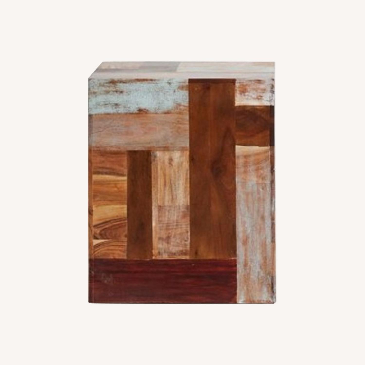 Urban Outfitters Patched Wood Side Tables - image-0