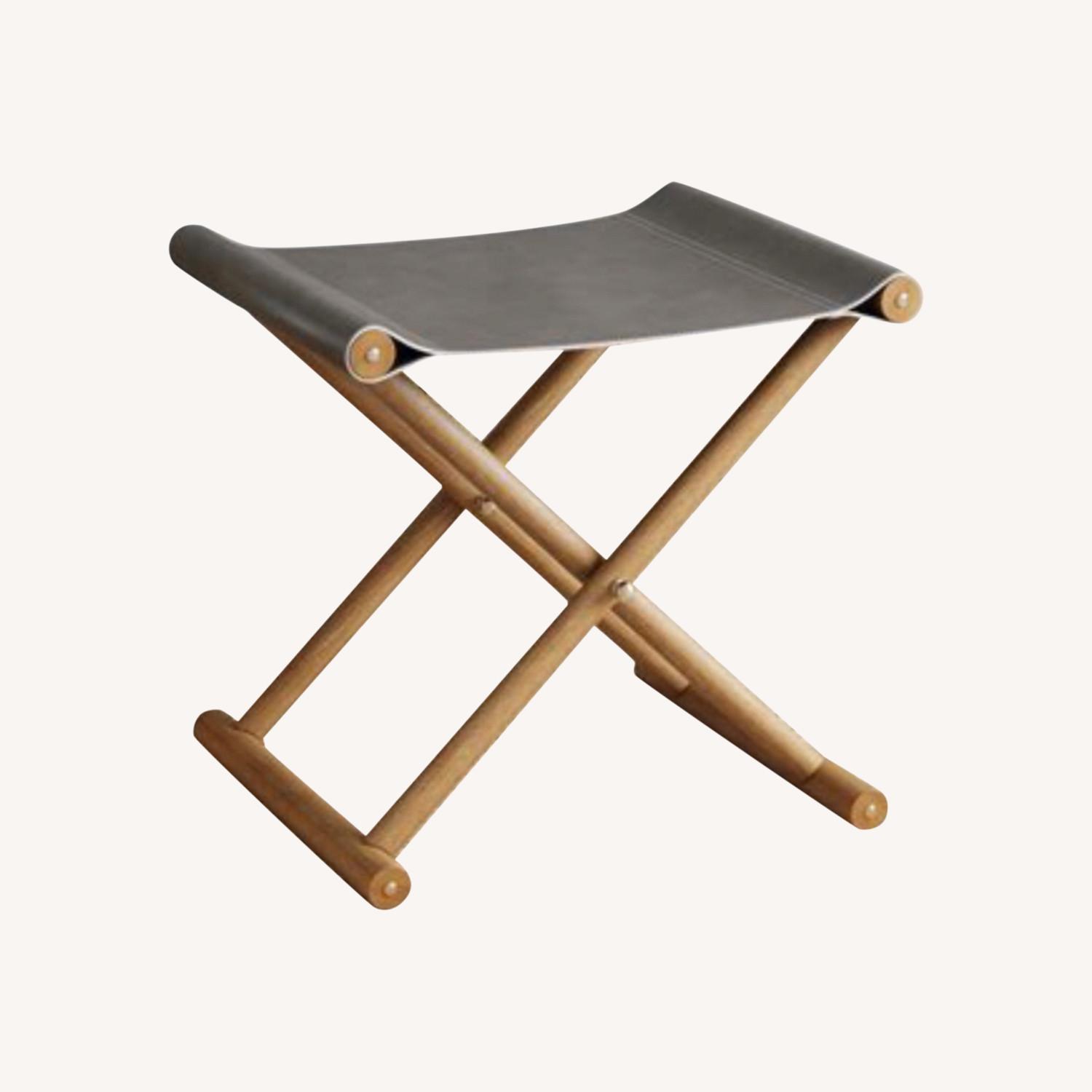 Nathan James Campaign Stool AptDeco