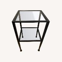 Pottery Barn Glass Living Room Side Table