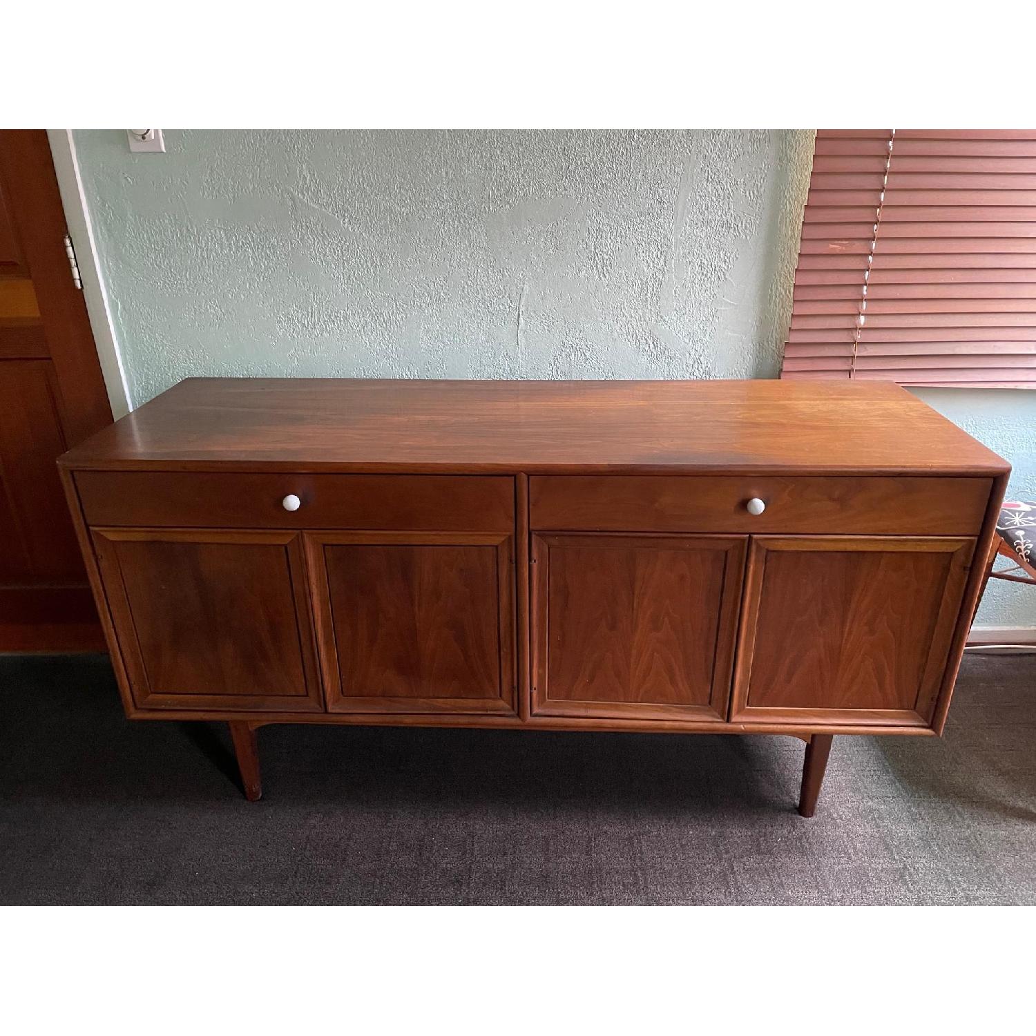 Drexel 1959 Walnut Record Cabinet int Lighting - image-22