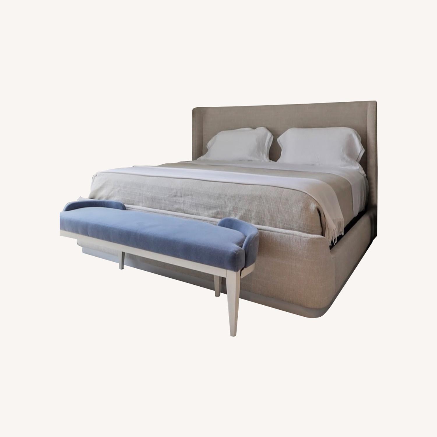 Century Yvette King Upholstered Bed AptDeco