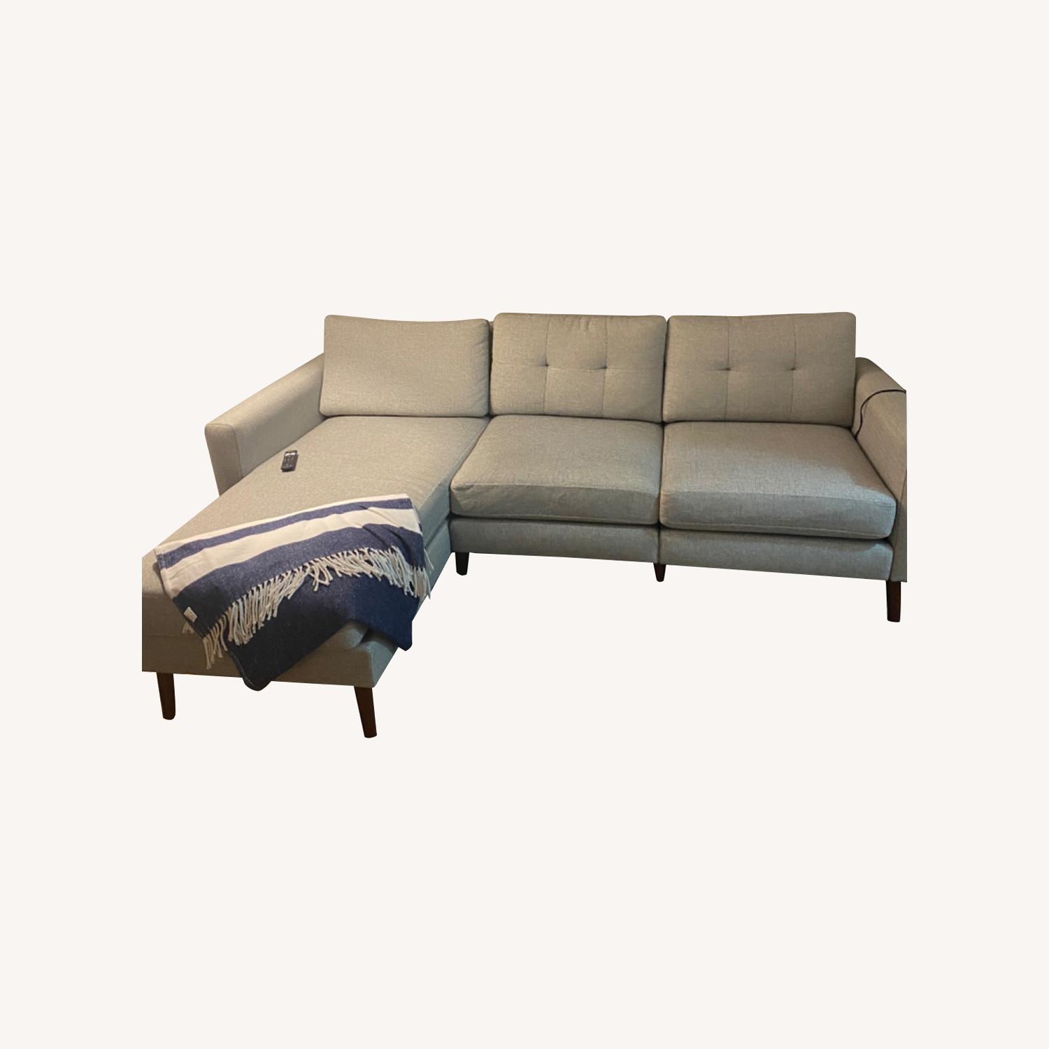 Burrow Grey Block Nomad Sofa Sectional AptDeco