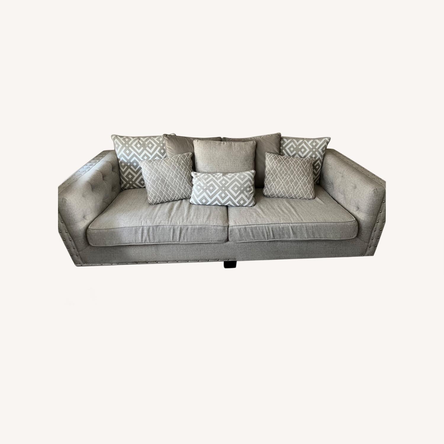 Rooms to Go Cindy Crawford Gray Sofa AptDeco
