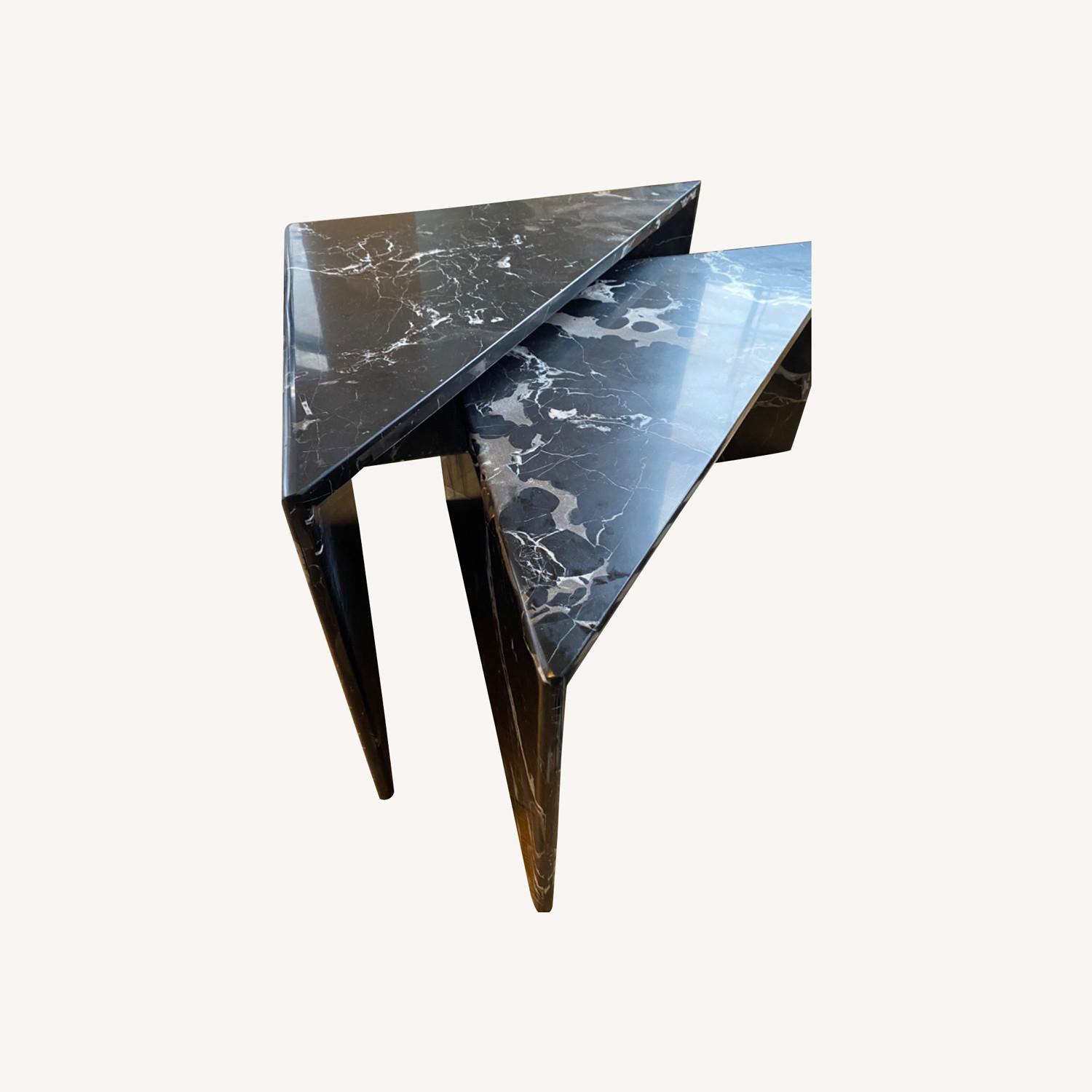 West Elm Nesting Marble Side Tables, Set of 2 AptDeco