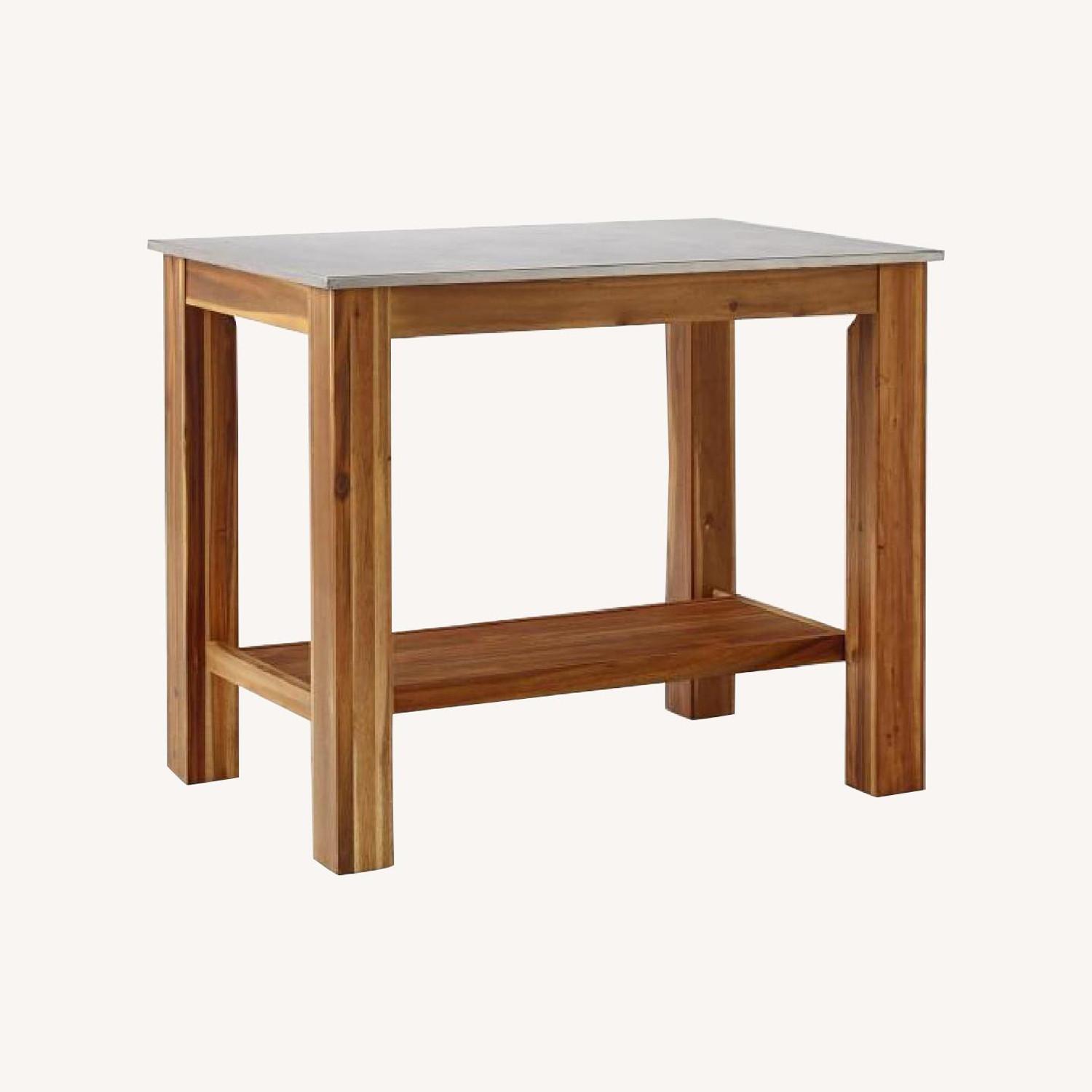 West Elm Rustic Kitchen Island - image-0