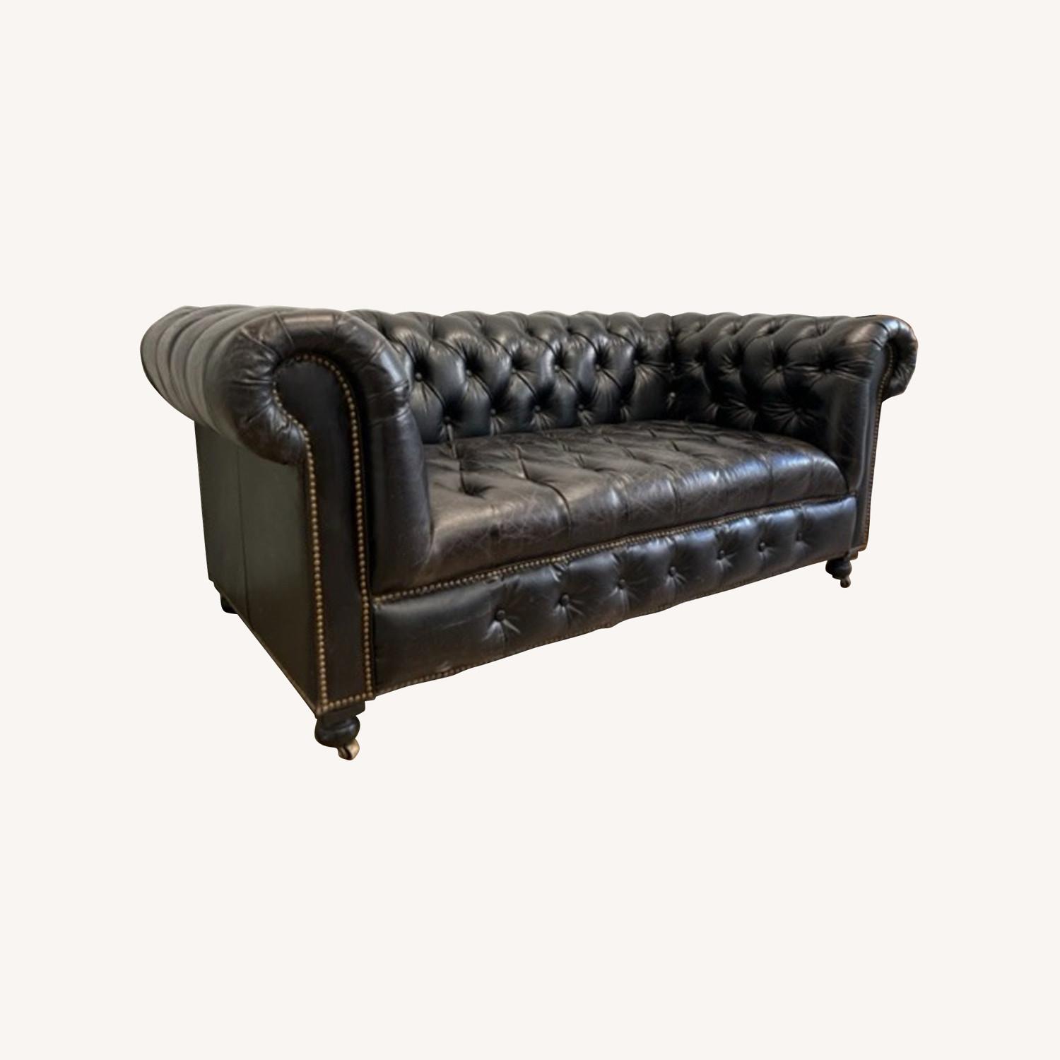 Westminster Button Sofa Vintage Leather AptDeco