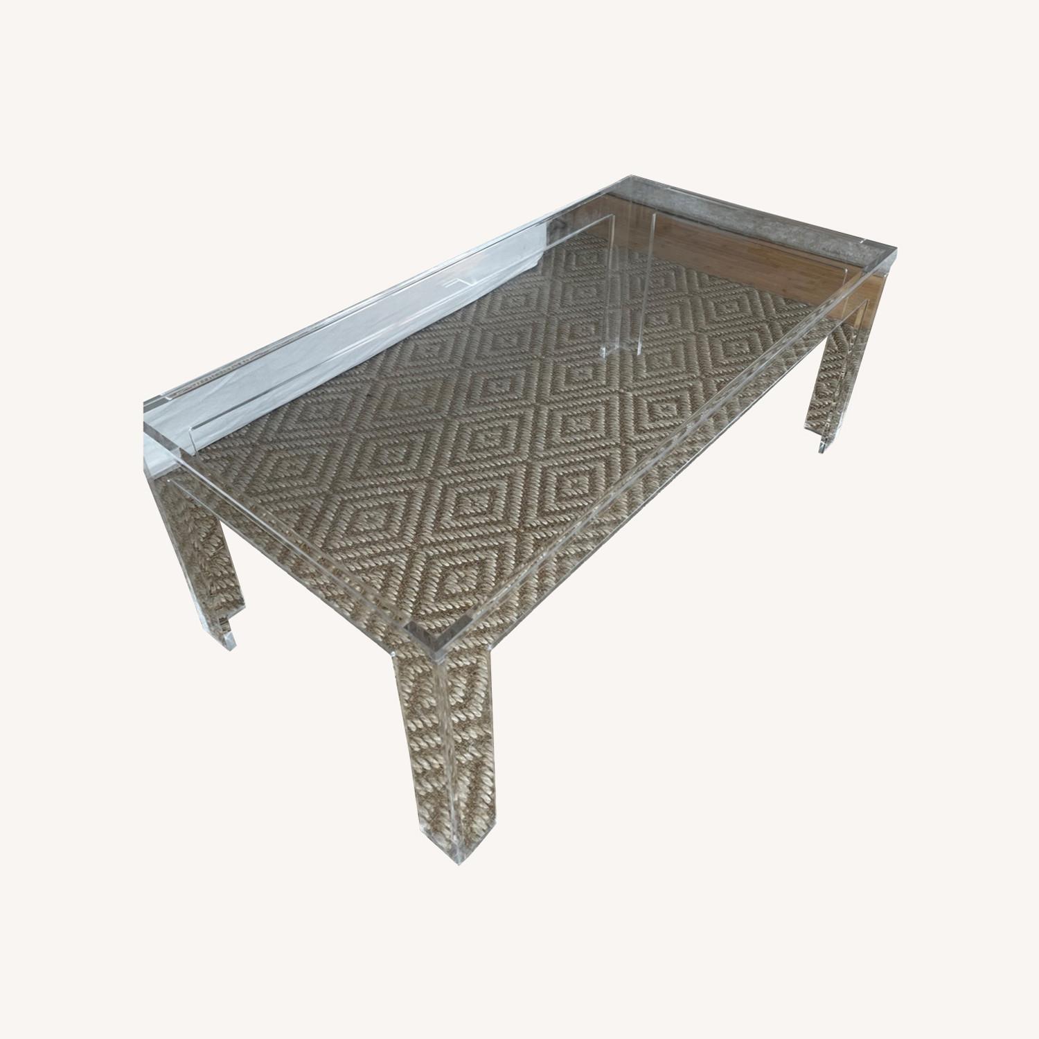 Ballard Designs Acrylic Coffee Table - image-0