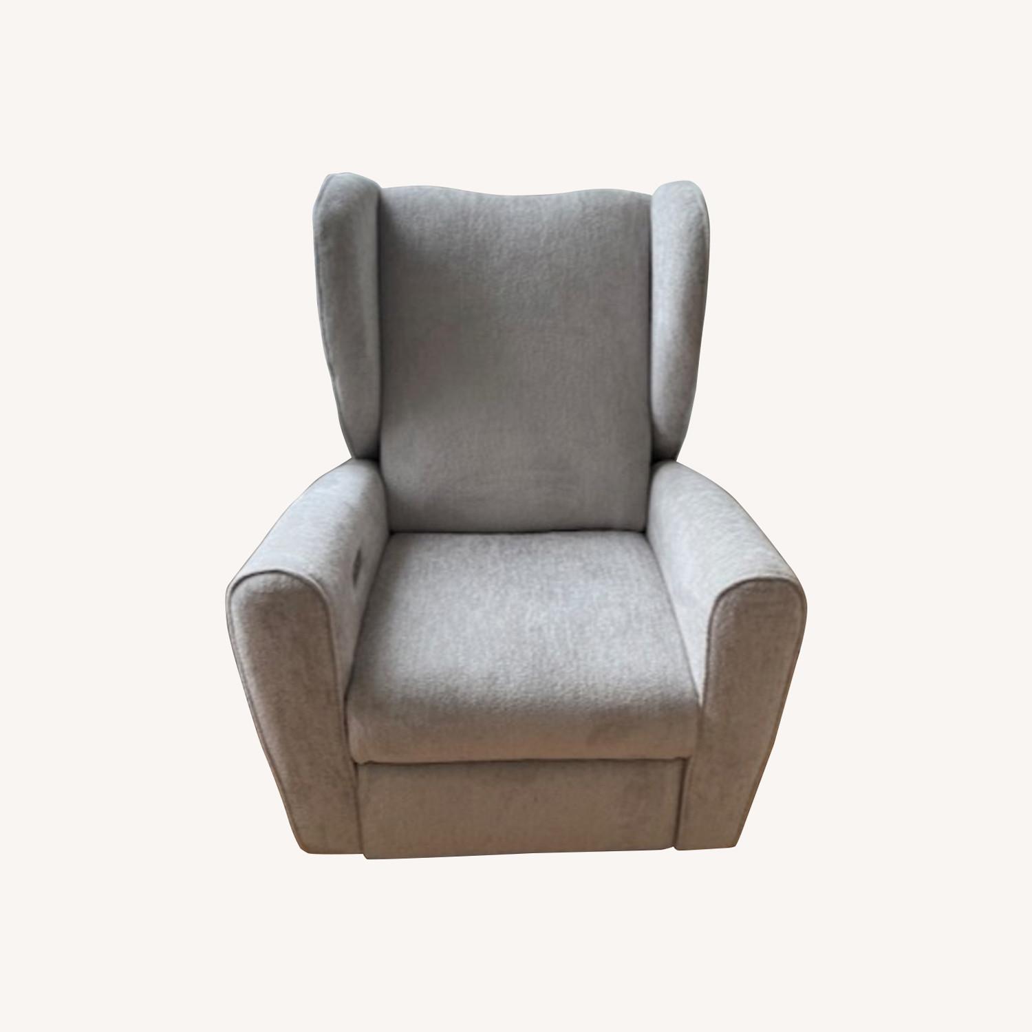 Crate & Barrel Seesaw Dove Nursery Power Recliner Chair AptDeco