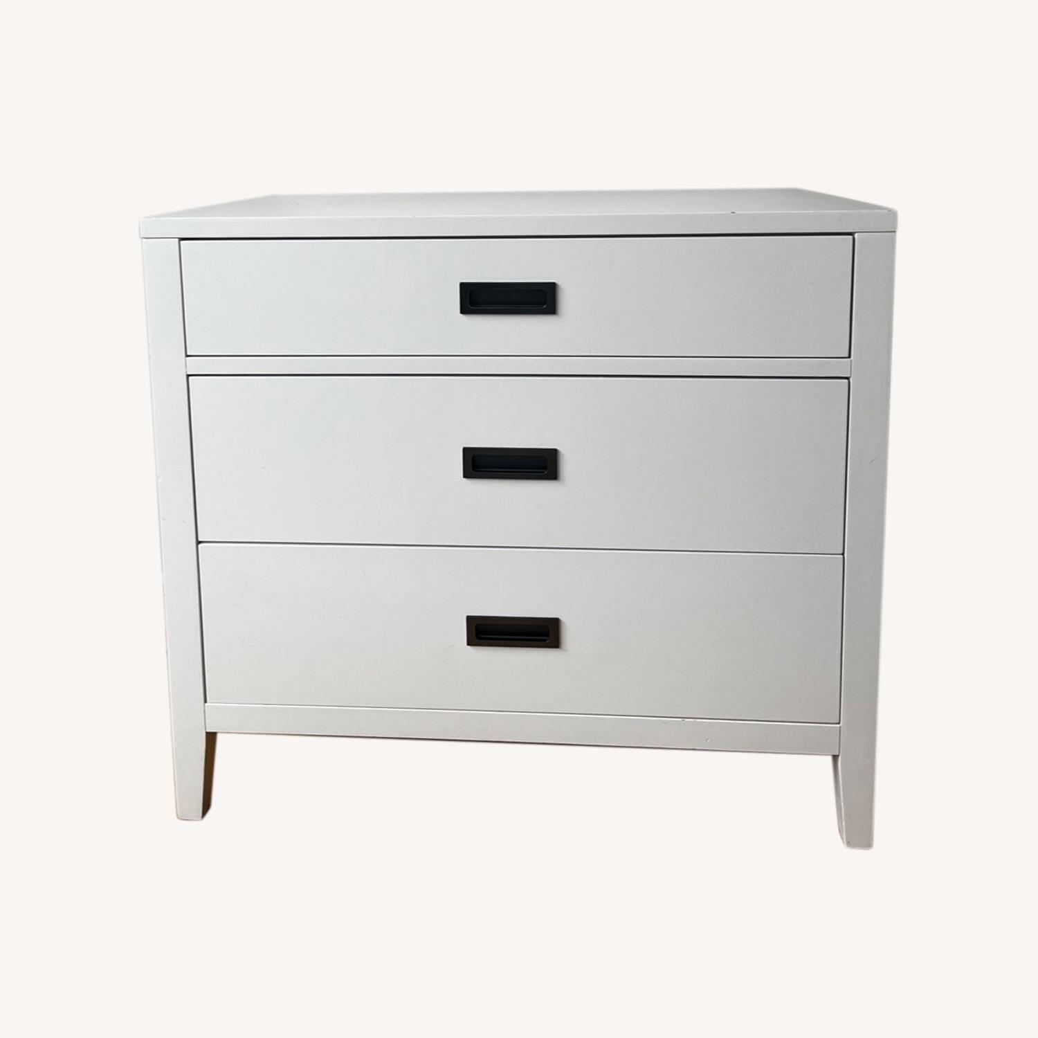 Crate and Barrel White Chest - image-0