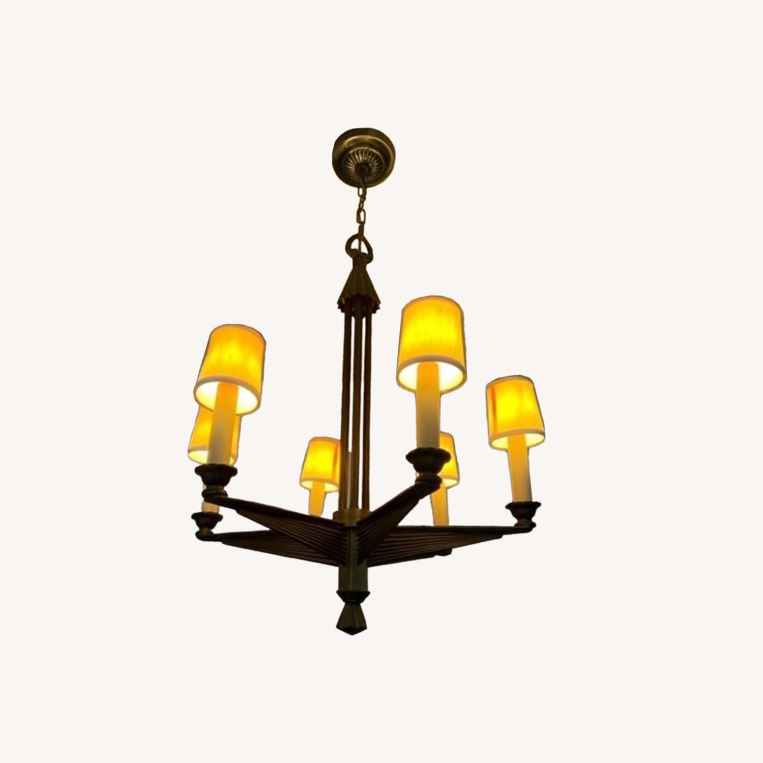 1930' Deco Chandelier - image-0