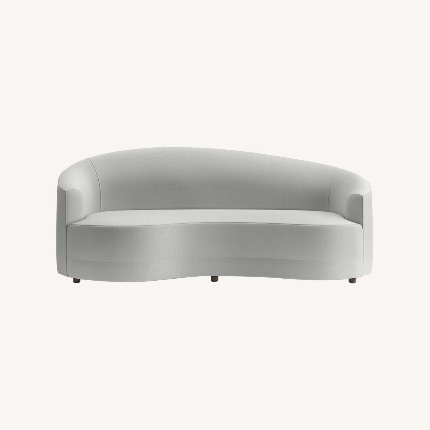 Crate & Barrel Curved Sofa AptDeco