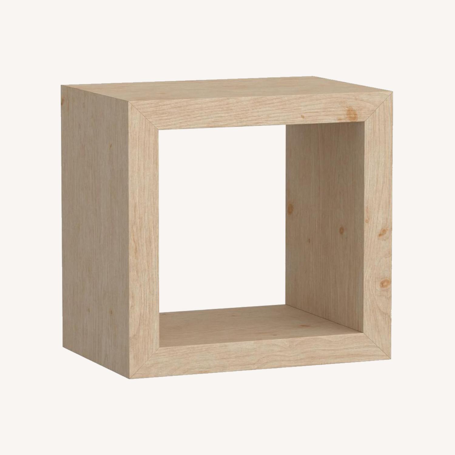 Pottery Barn Folsom Wood End Table, Desert Pine AptDeco