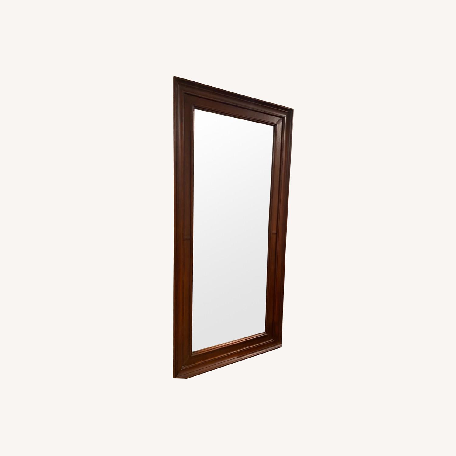 Z Gallerie Mahogany Floor Mirror - image-0