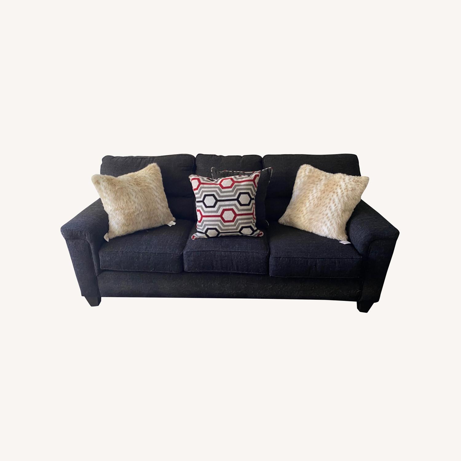 Bob's Discount Furniture Comfy Couch With Throw Pillows AptDeco