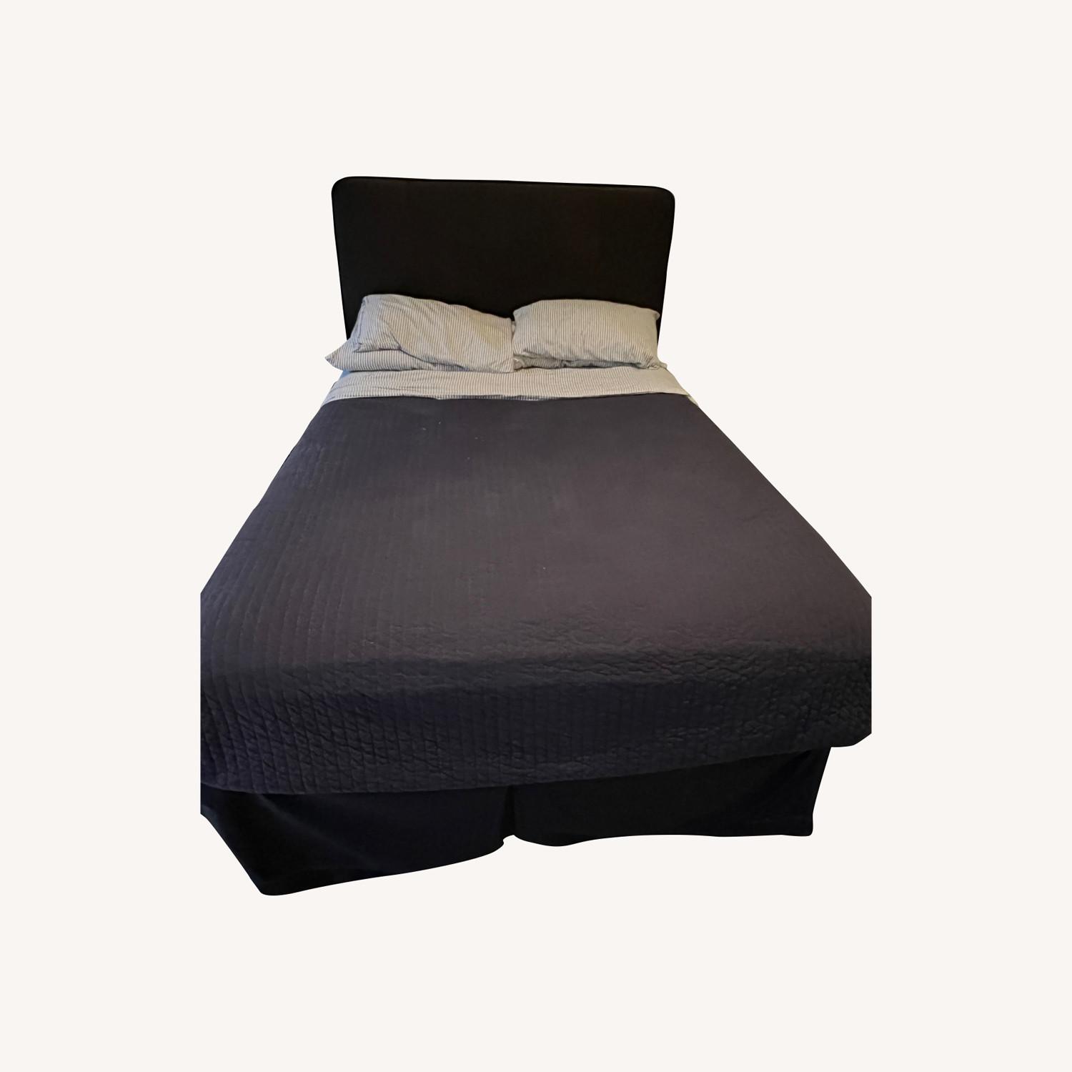 Restoration Hardware Leather HeadBoard AptDeco