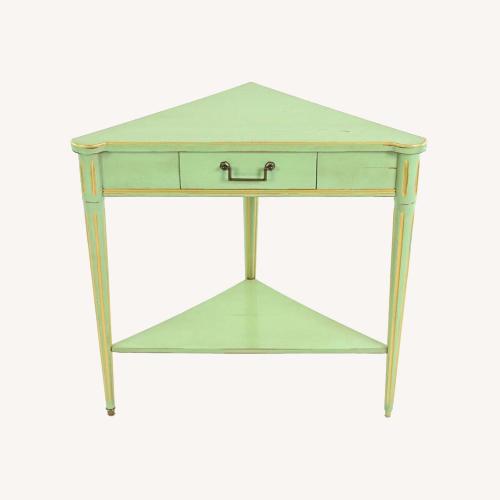 Used Provincial Green Grange Triangular Table, France for sale on AptDeco