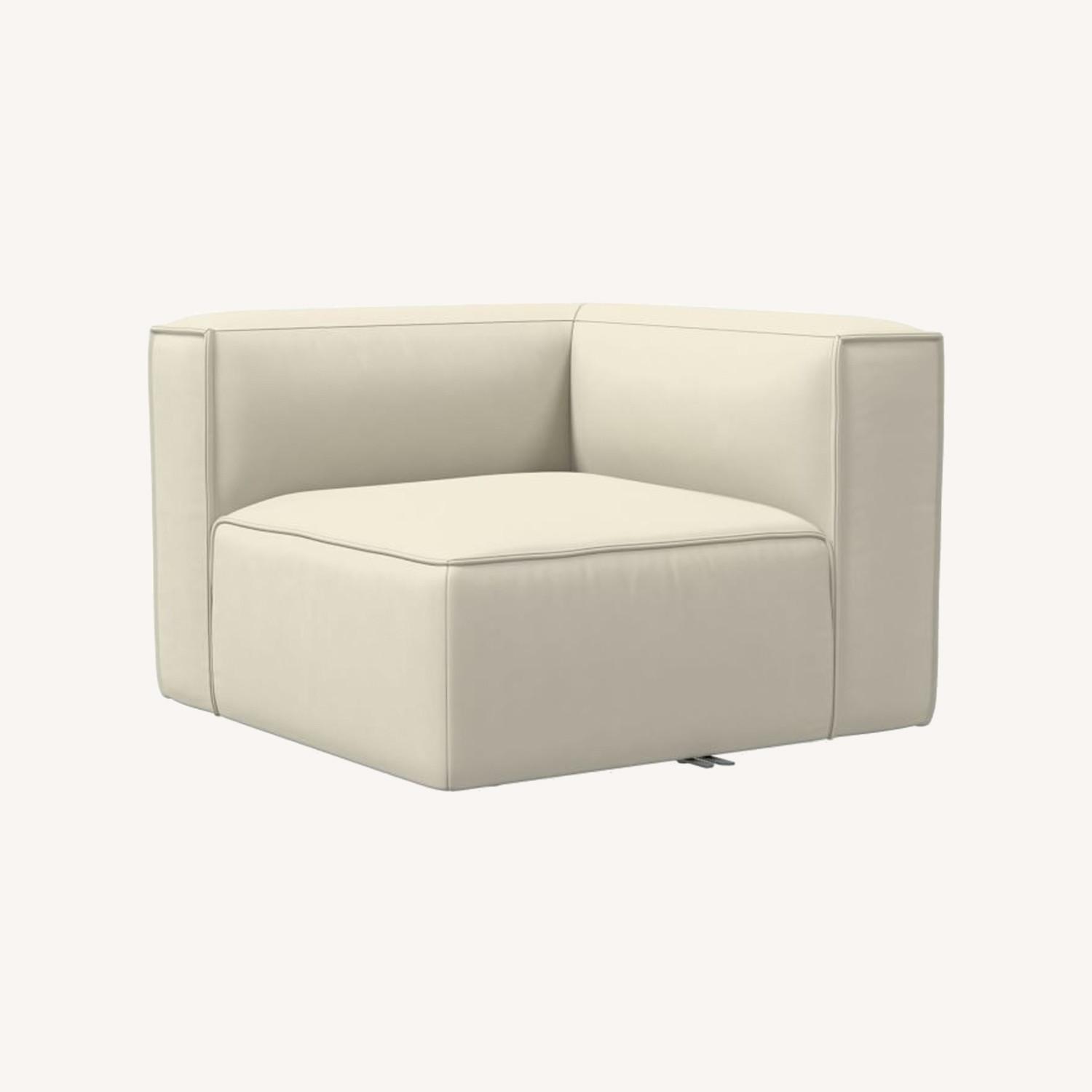 West Elm Remi Corner, Memory Foam, Vegan Leather AptDeco