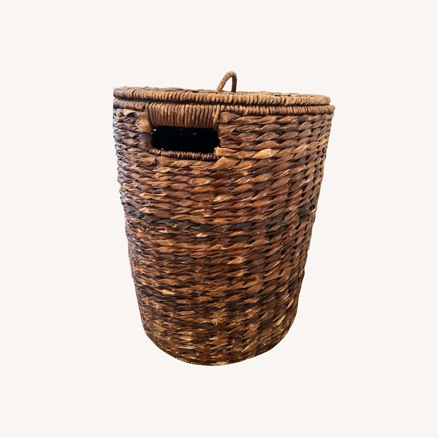 Restoration Hardware Baby & Child Seagrass Hamper - image-0