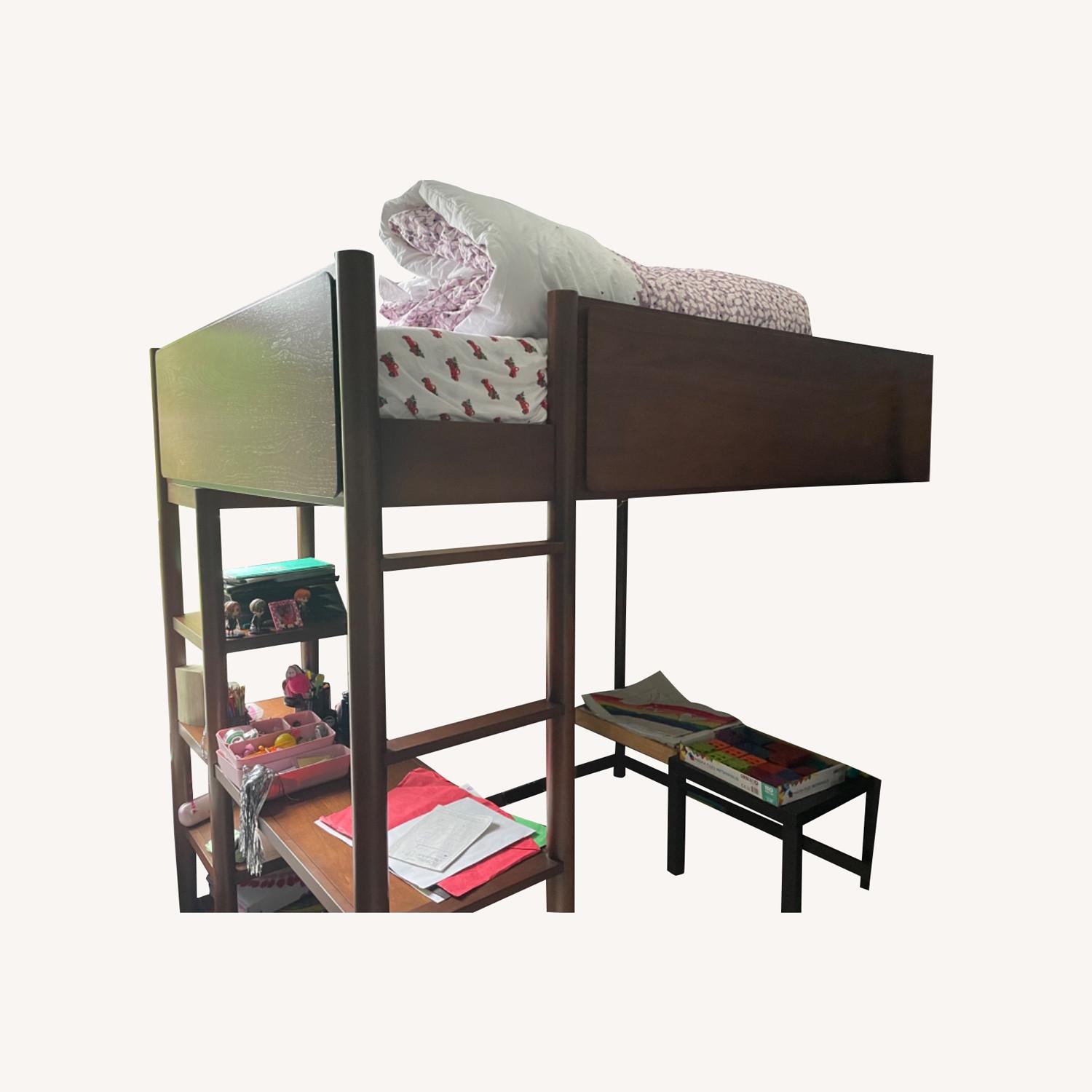 West Elm Loft Bed with Desk AptDeco