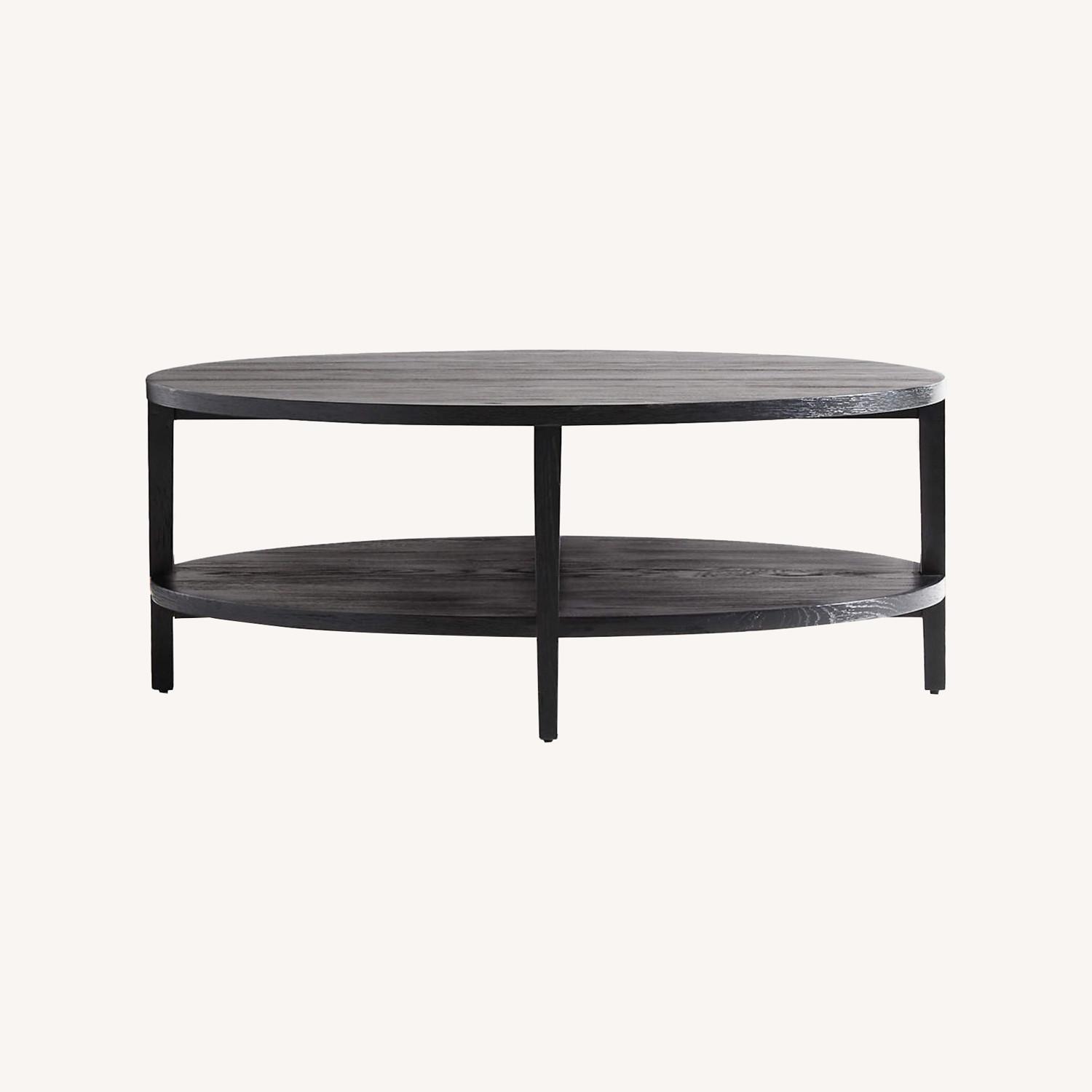 Crate & Barrel Coffee Table with Shelf AptDeco