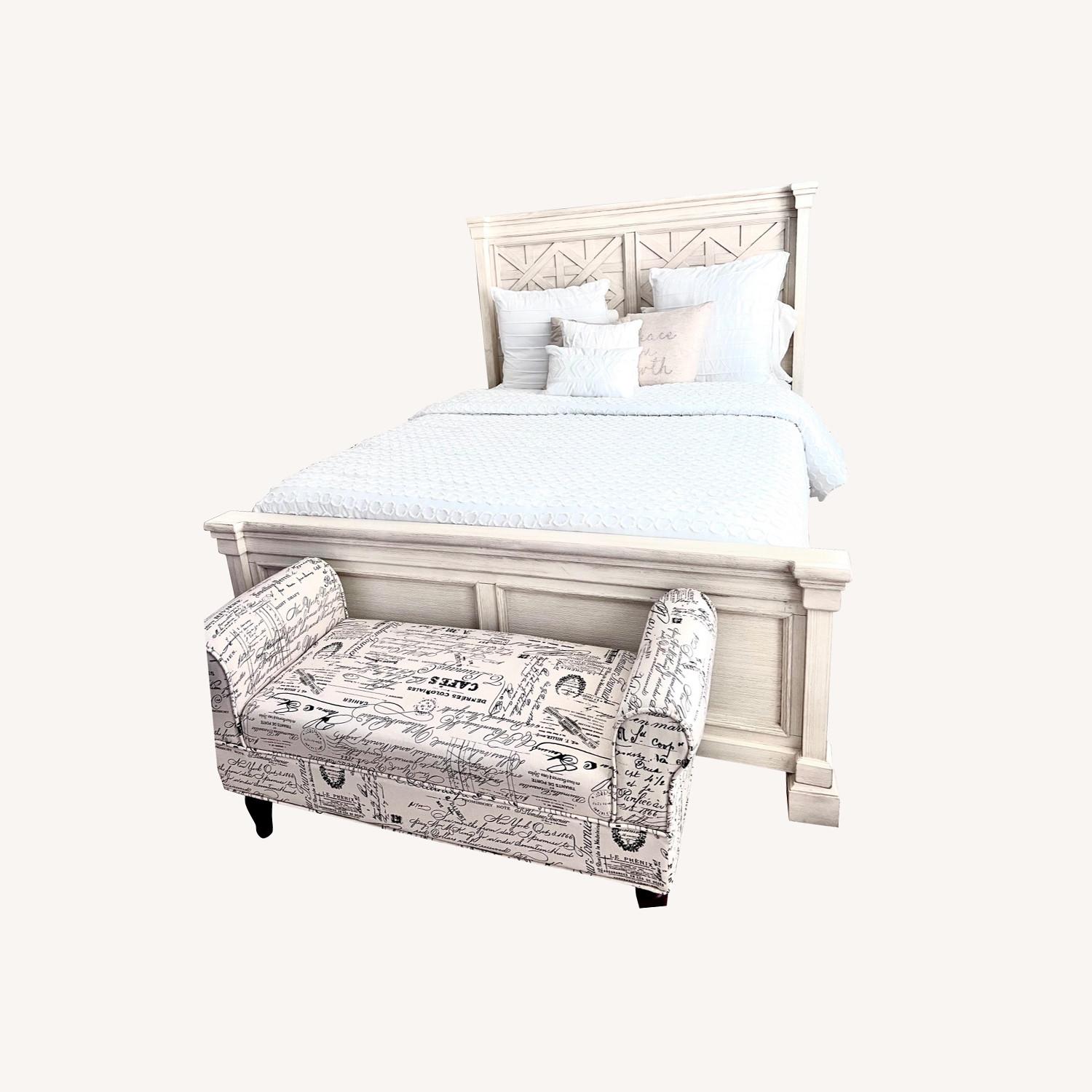 Wayfair Alsace Panel Bed with Headboard and Rails - image-0
