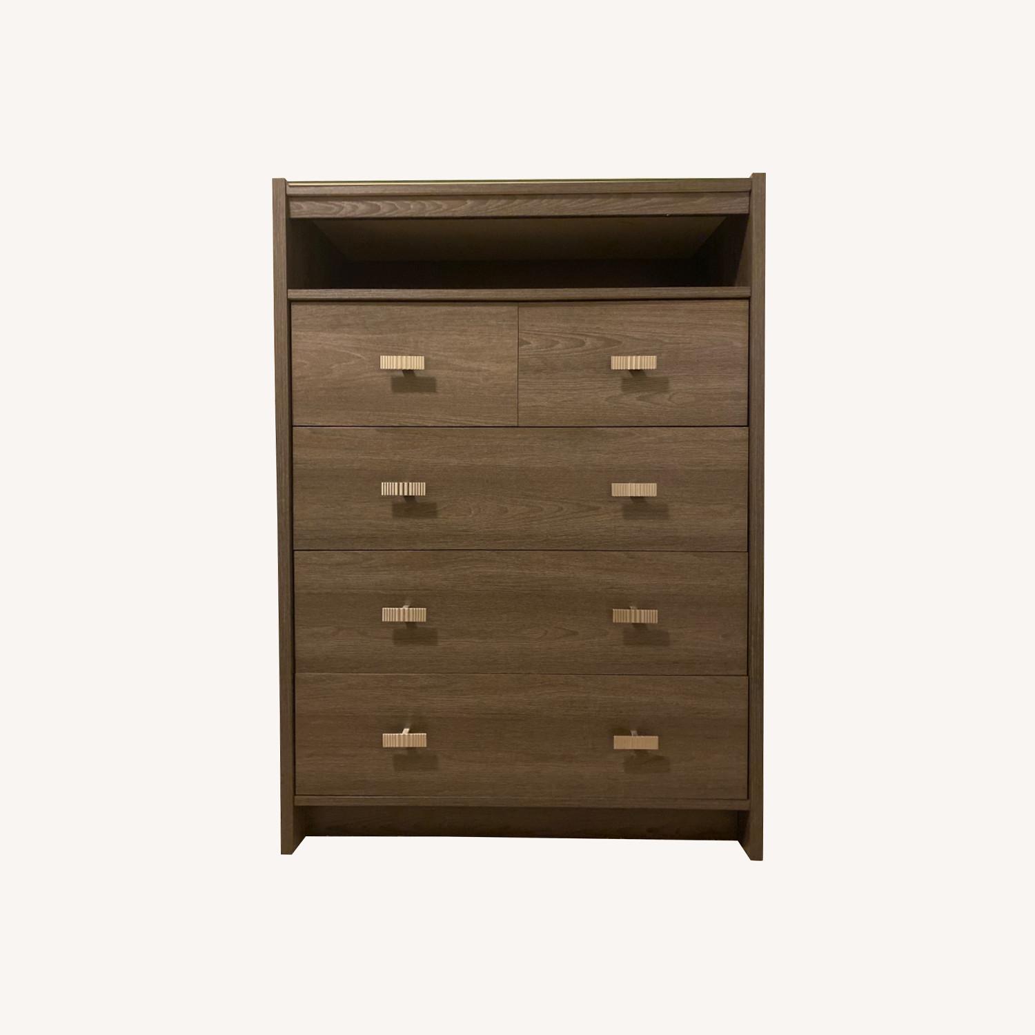 Bobs Discount Gray Dresser Chest AptDeco