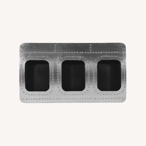 Used Seventh Sta Retail Aluminum Airway 3 Window Wall Bar Shelves for sale on AptDeco