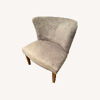 Gray/Blue Accent Chair