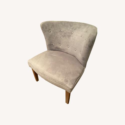 Used Gray/Blue Accent Chair for sale on AptDeco